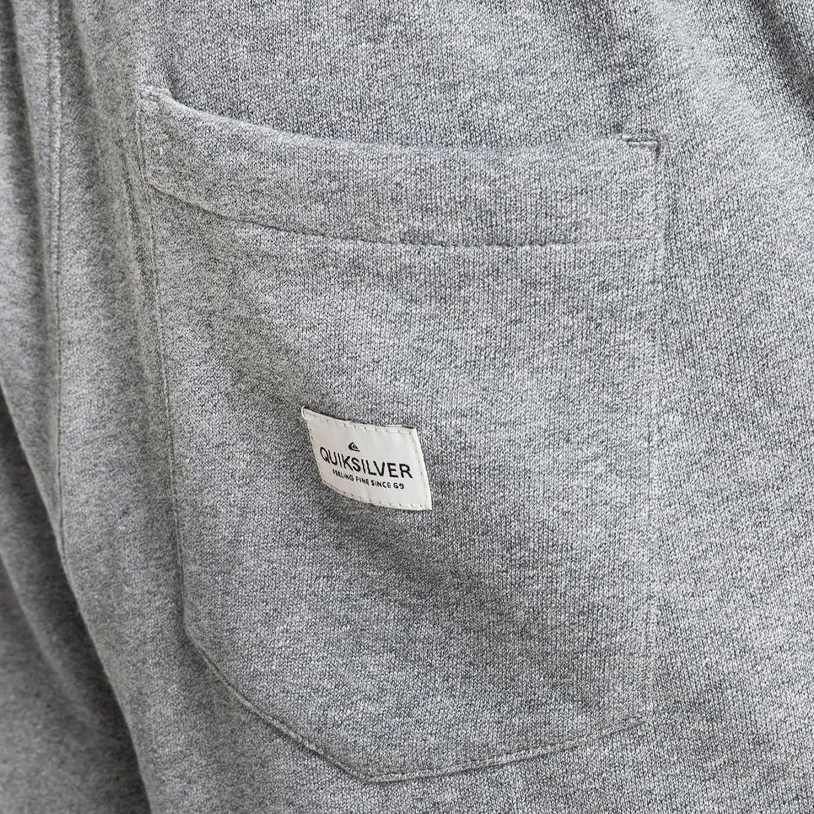 Quiksilver Mens Essentials 19" Organic Sweat Shorts - Grey - S - Image 4