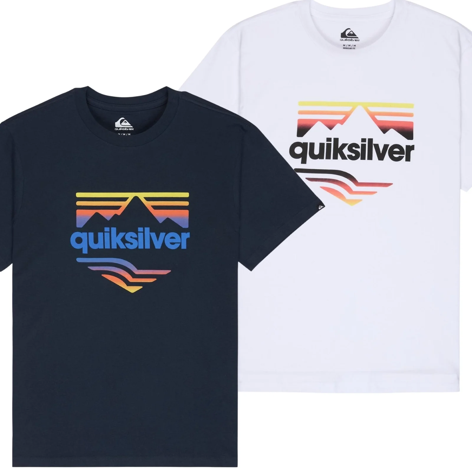 Quiksilver Mens EV Horizon Fade Graphic Short Sleeve T-Shirt