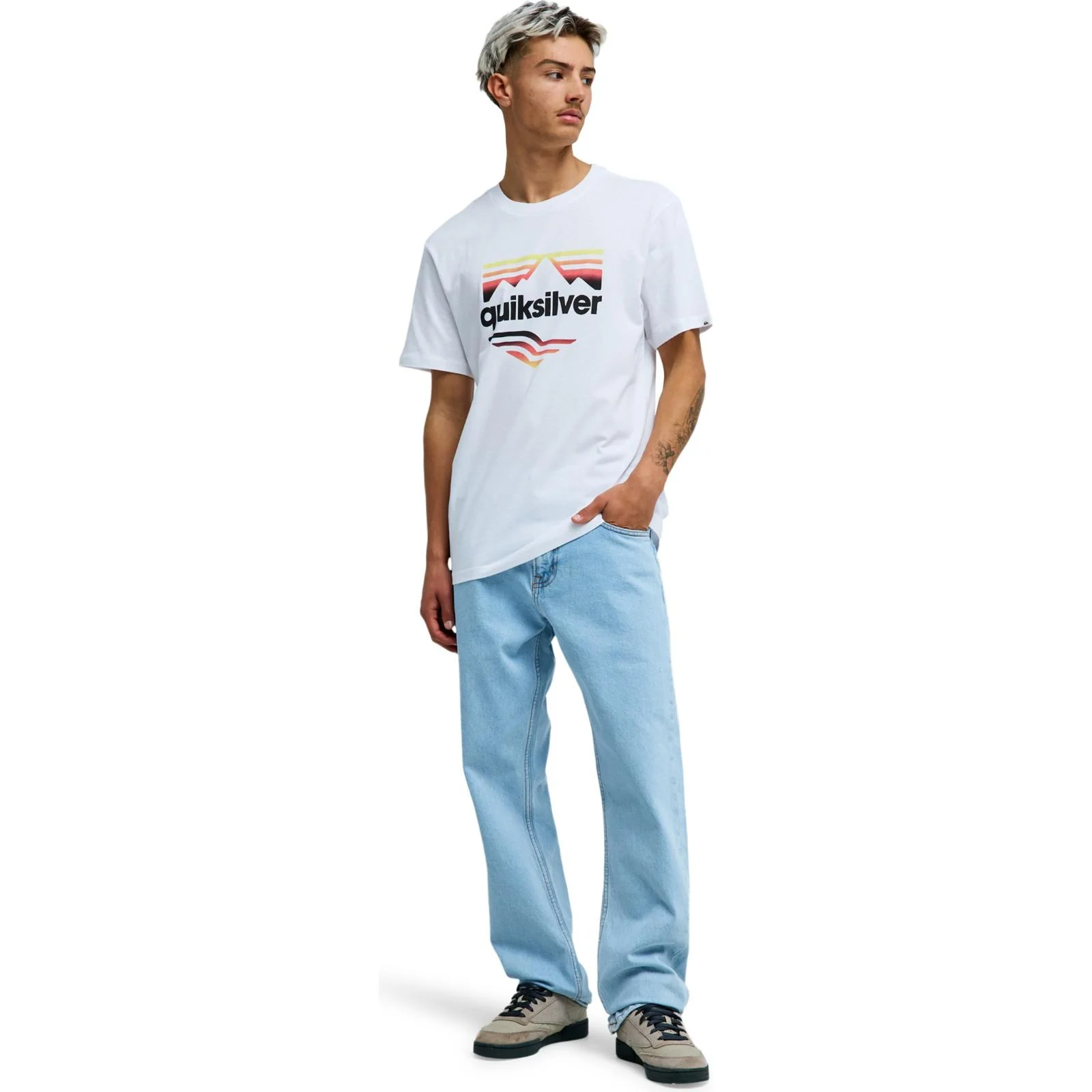 Quiksilver Mens EV Horizon Fade Graphic Short Sleeve T-Shirt - Image 15