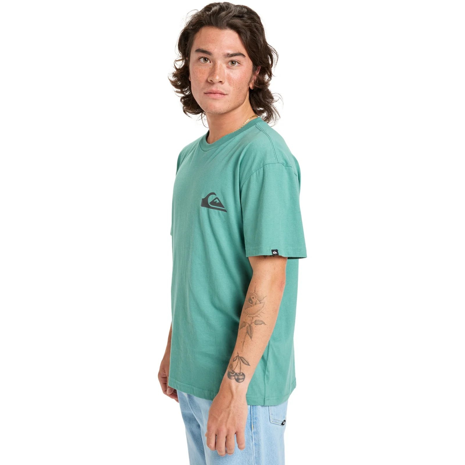 Quiksilver Mens EV Mini Logo Crew Neck Short Sleeve T-Shirt - Image 7