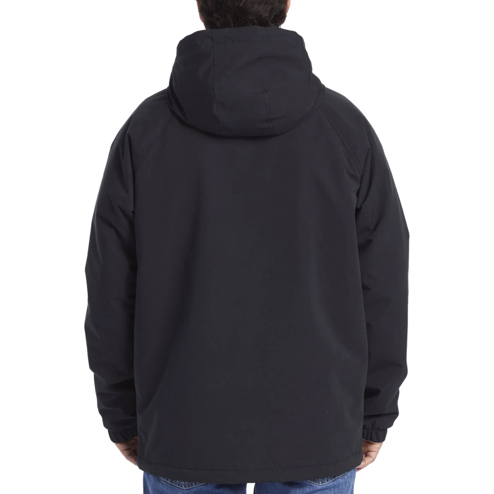 Quiksilver Mens Final Call Hooded Water Resistant Parka Jacket - Black - Image 2