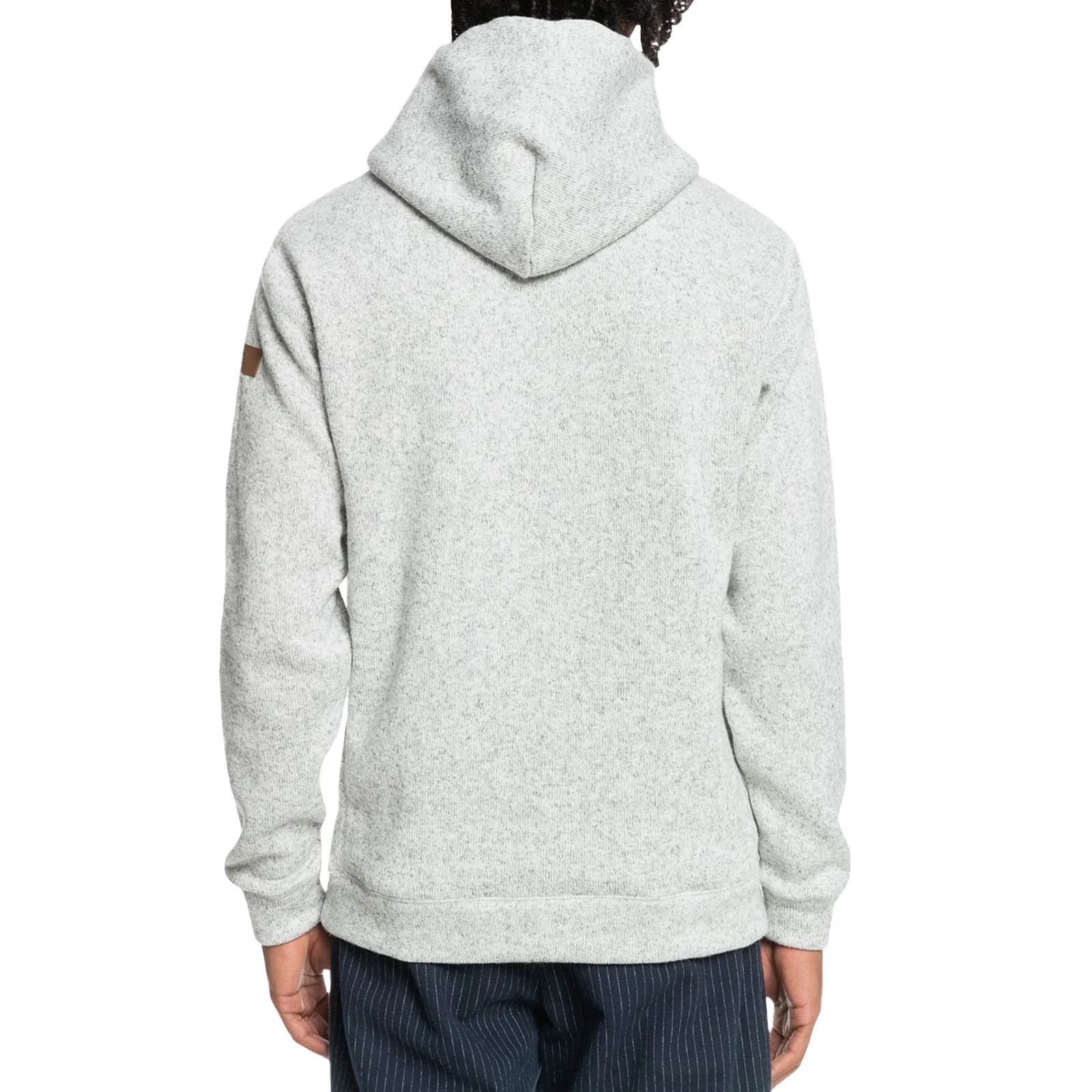 Quiksilver Mens Keller Pullover Fleece Lined Hoodie - Grey - Image 2