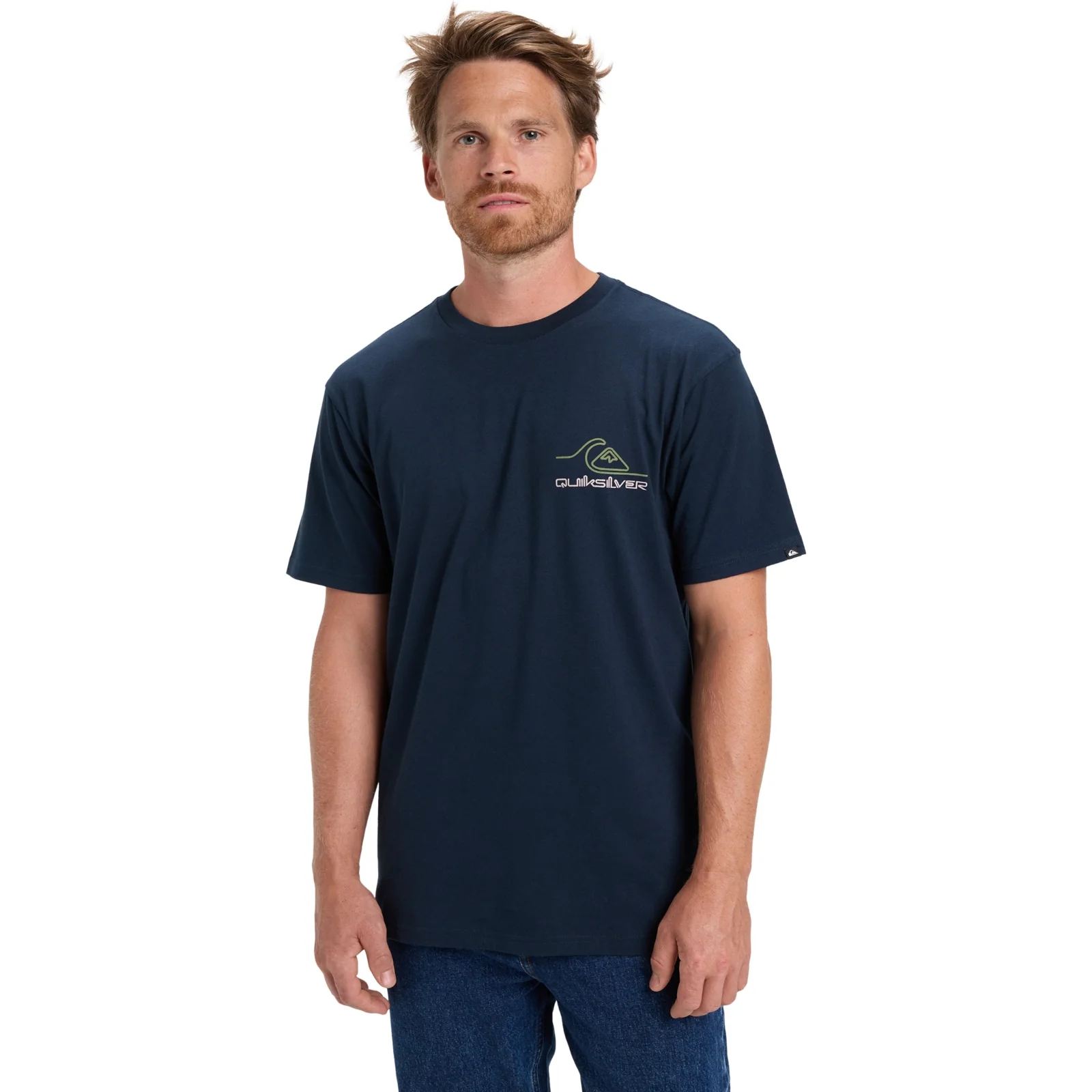 Quiksilver Mens Light Wave Crew Neck Short Sleeve T-Shirt - Image 2