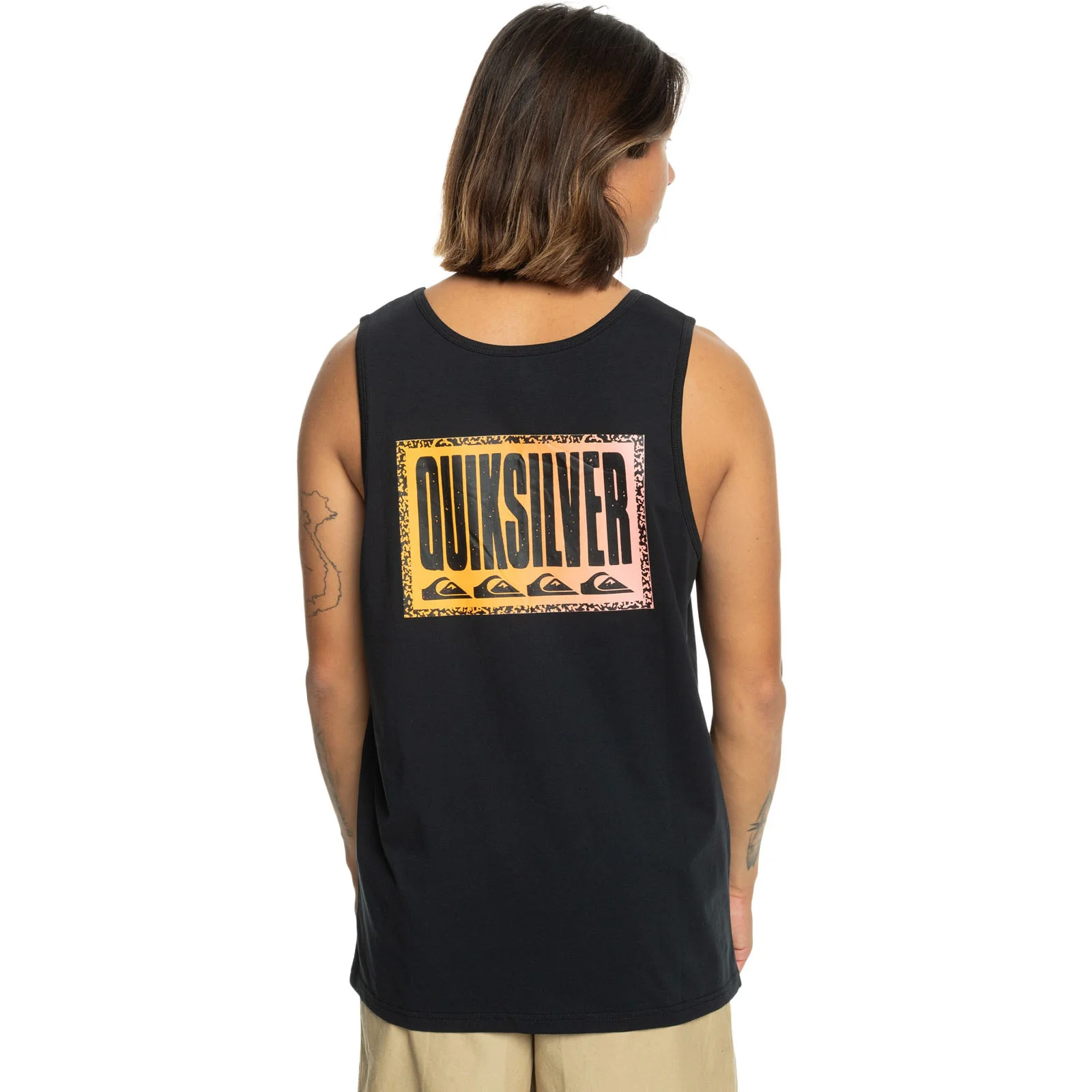 Quiksilver Mens Long Fade Crew Neck Vest - Image 2