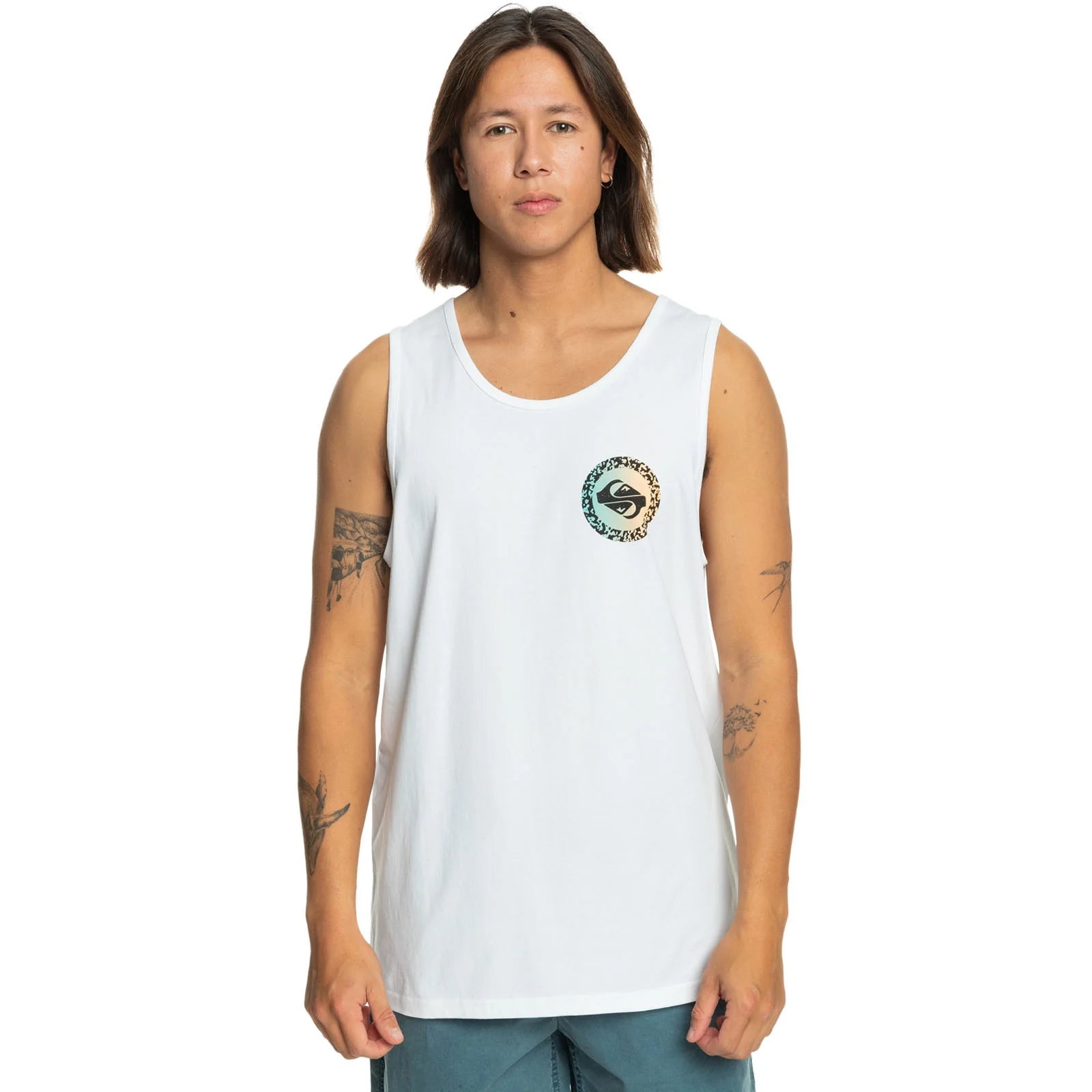 Quiksilver Mens Long Fade Crew Neck Vest - Image 5
