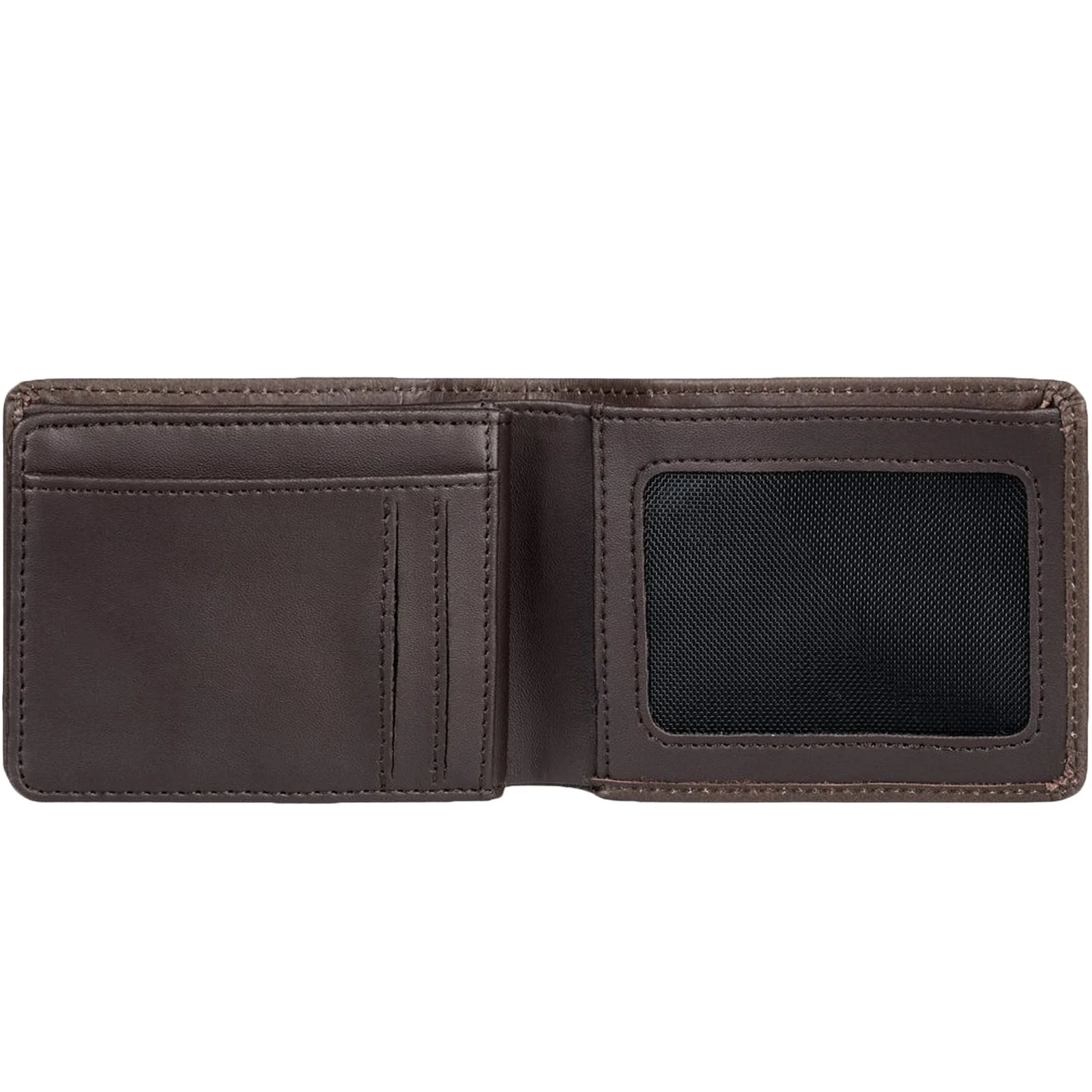 Quiksilver Mens Mac Tri-Fold Leather Wallet - Chocolate Brown - Image 4