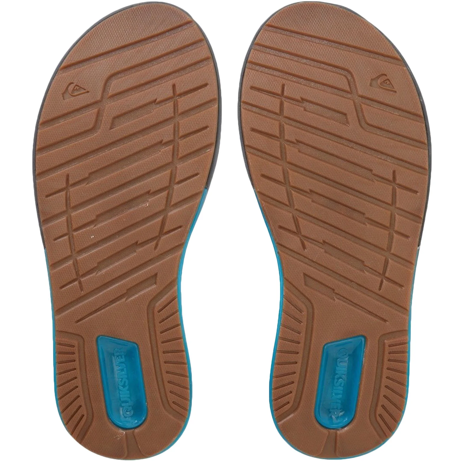 Quiksilver Mens Mathodic Recovery Flip Flops - Grey - Image 3