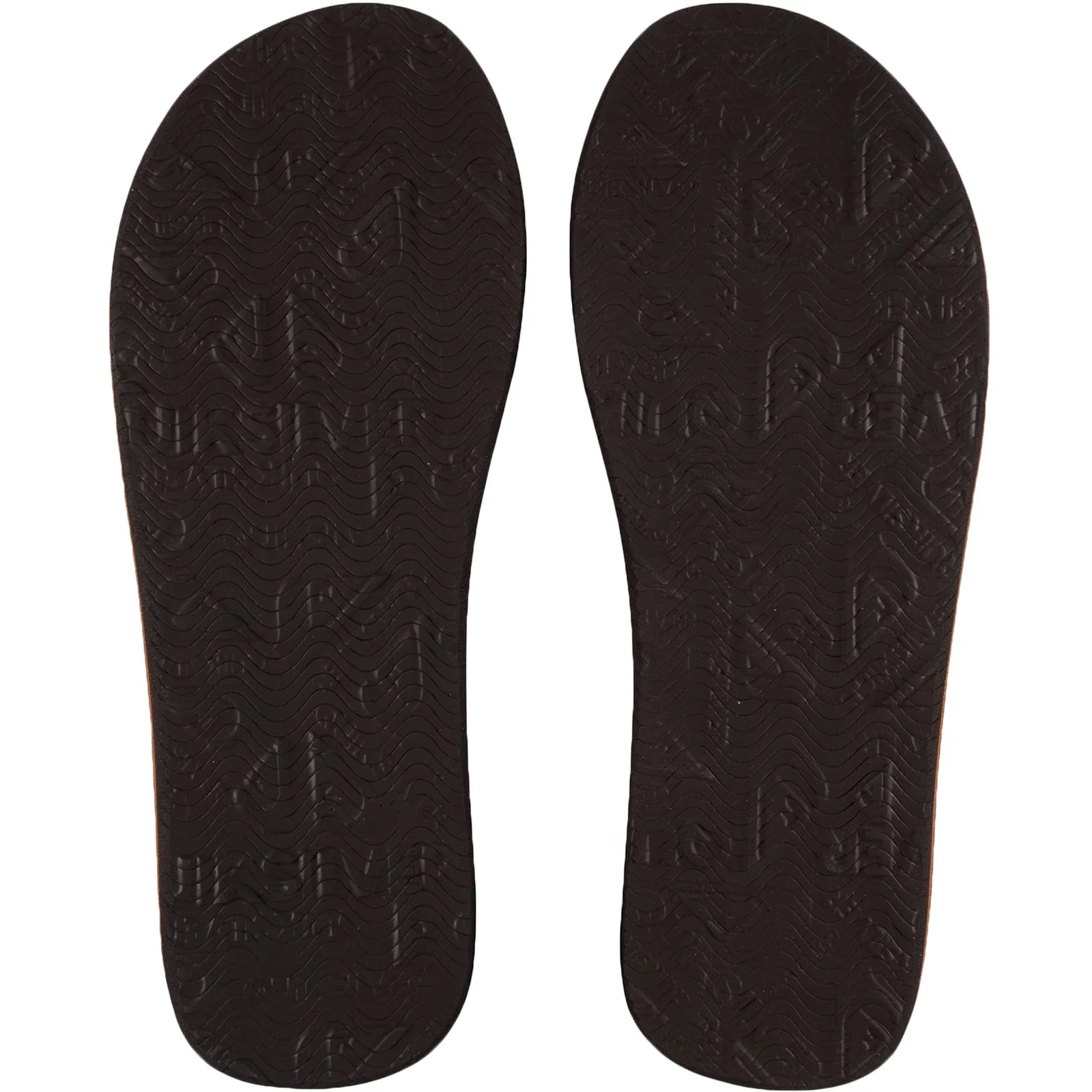 Quiksilver Mens Molokai Leather Flip Flops - Brown - Image 3