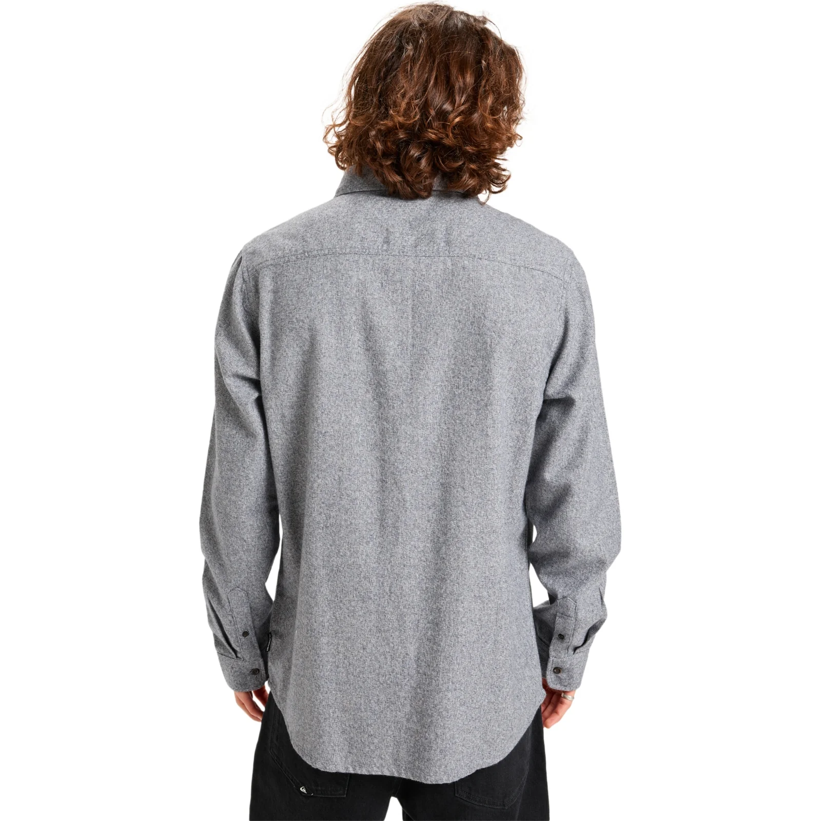 Quiksilver Mens Motherfly Heather Button Up Long Sleeve Shirt - Image 5