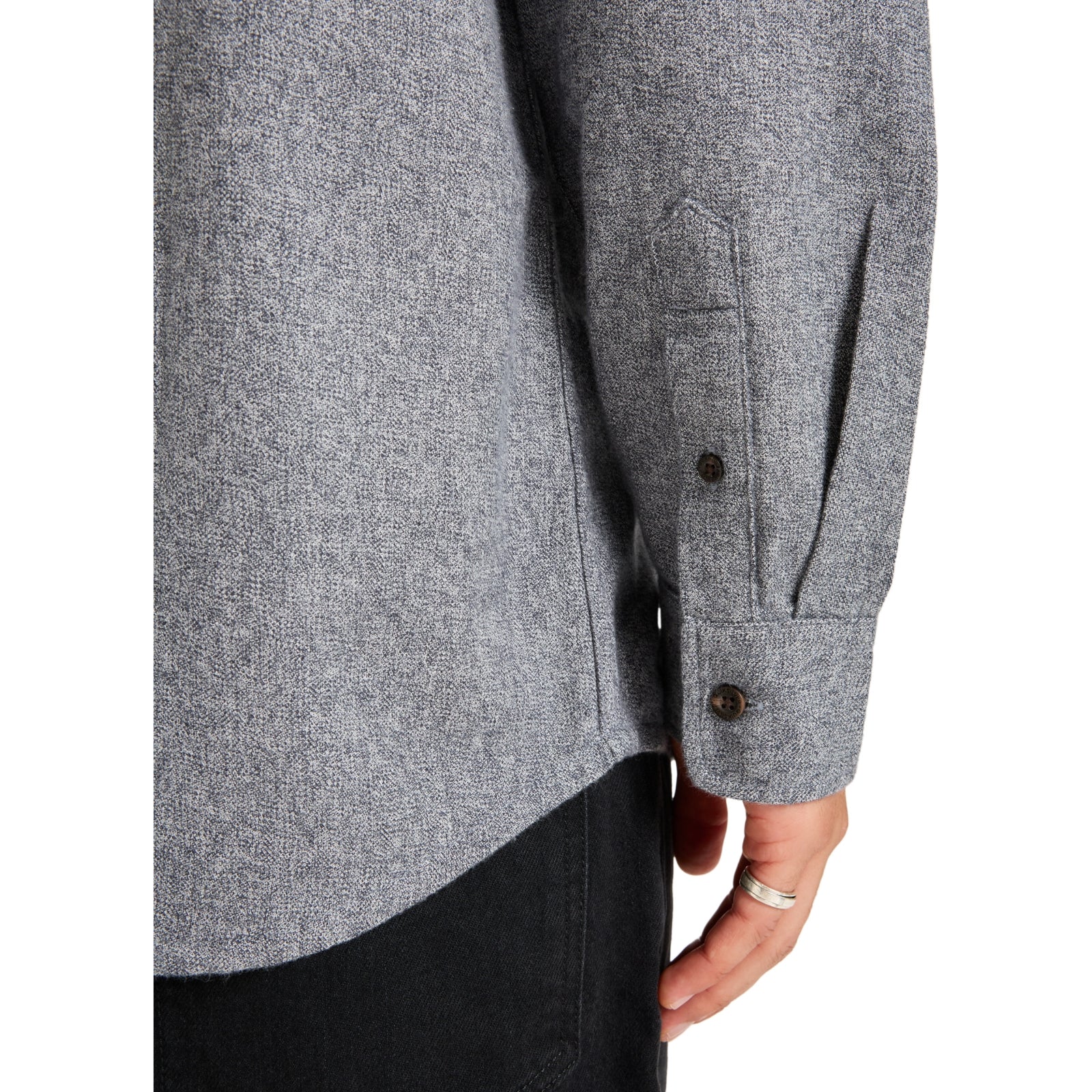 Quiksilver Mens Motherfly Heather Button Up Long Sleeve Shirt - Image 6