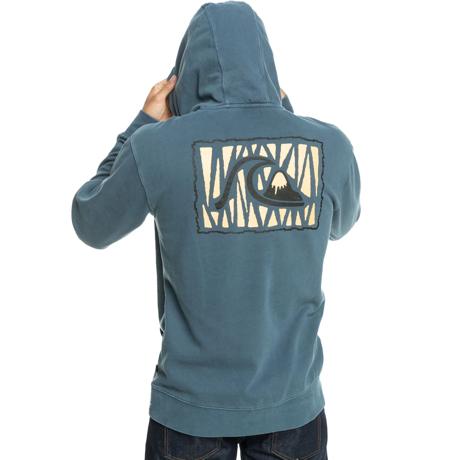 Quiksilver Mens Neon Slab Pullover Sweatshirt Hoodie - Image 4