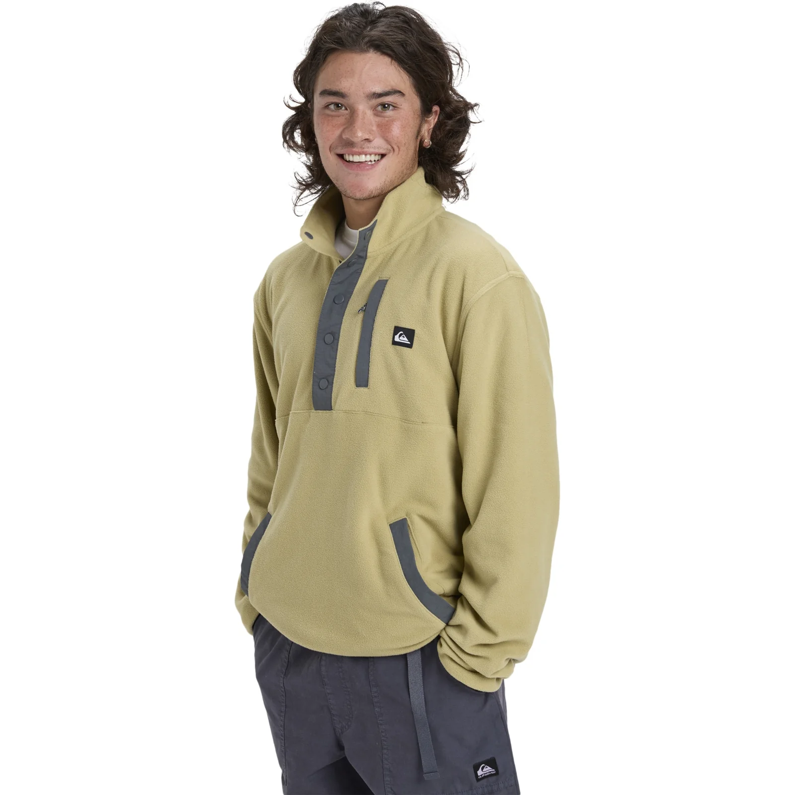Quiksilver Mens No Destination Micro Half Zip Fleece - Image 2