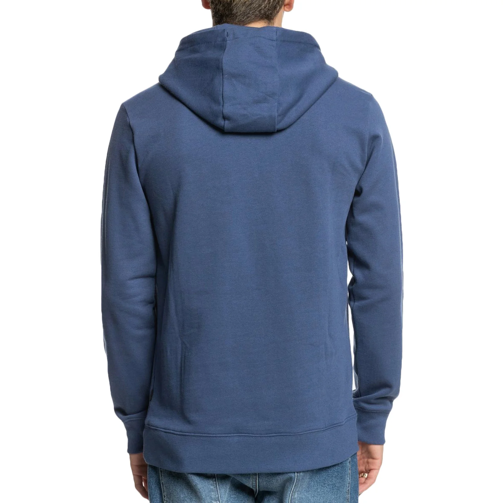 Quiksilver Mens Primary Fleece Pullover Hoodie - Blue Indigo - Image 2