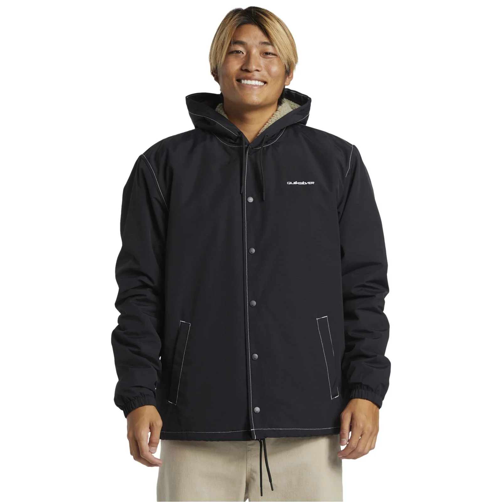 Quiksilver Mens Rain Cloud Coach Waterproof Jacket - Image 3