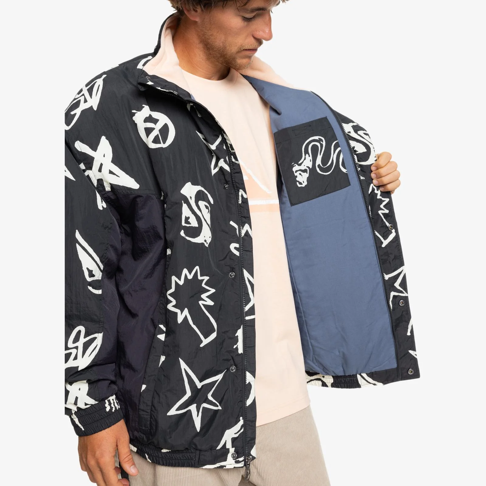 Quiksilver Mens Take Us Back Bomber Jacket - Image 5