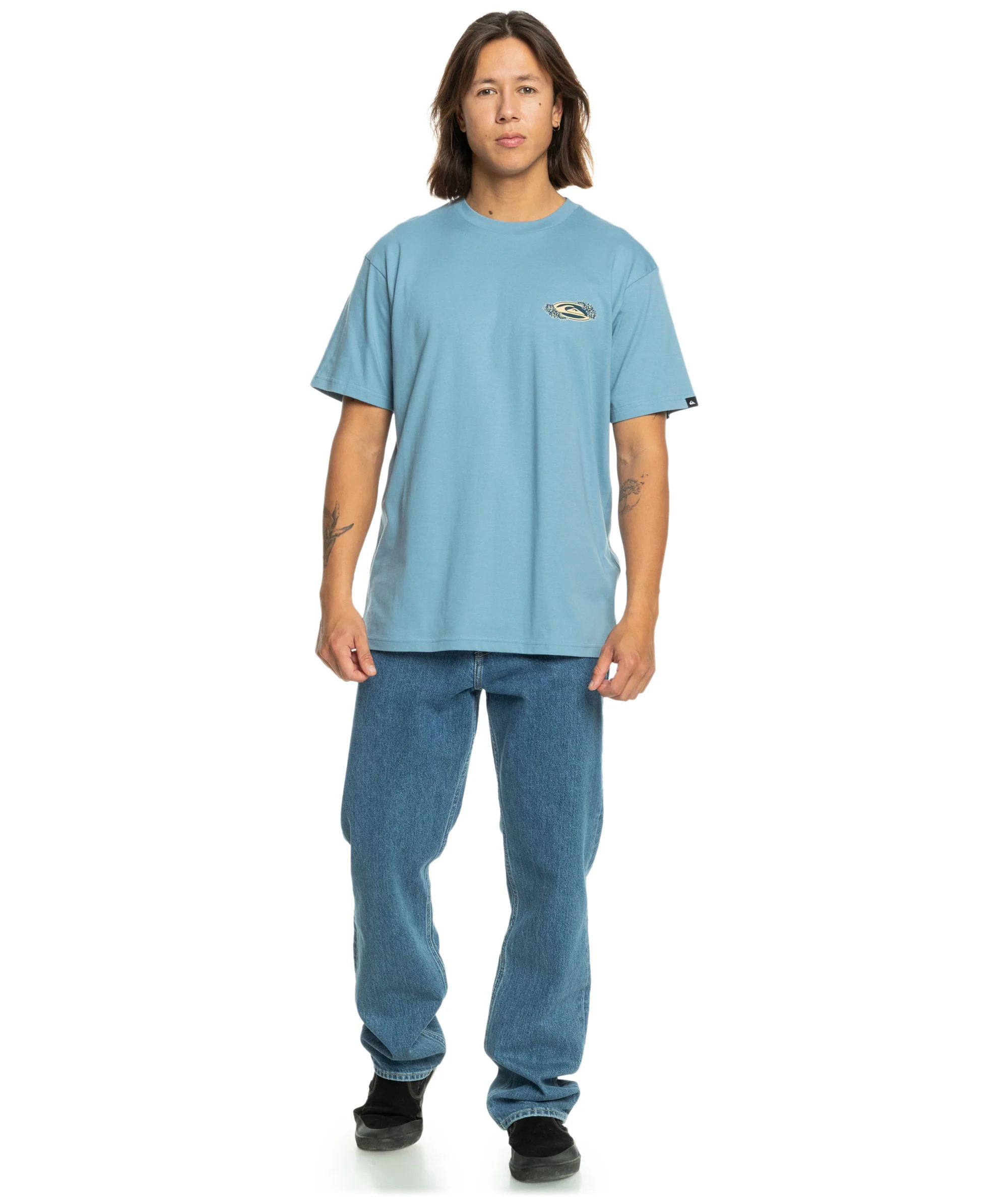 Quiksilver Mens TC Snap Short Sleeve Graphic T-Shirt
