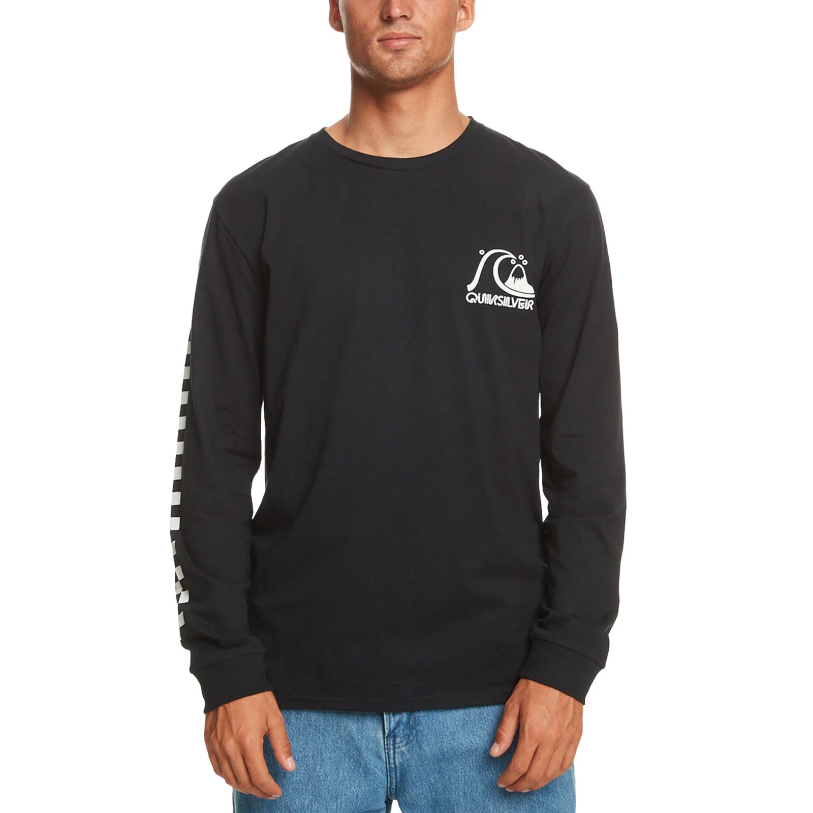 Quiksilver Mens the Original Long Sleeve T-Shirt - Black - Image 2