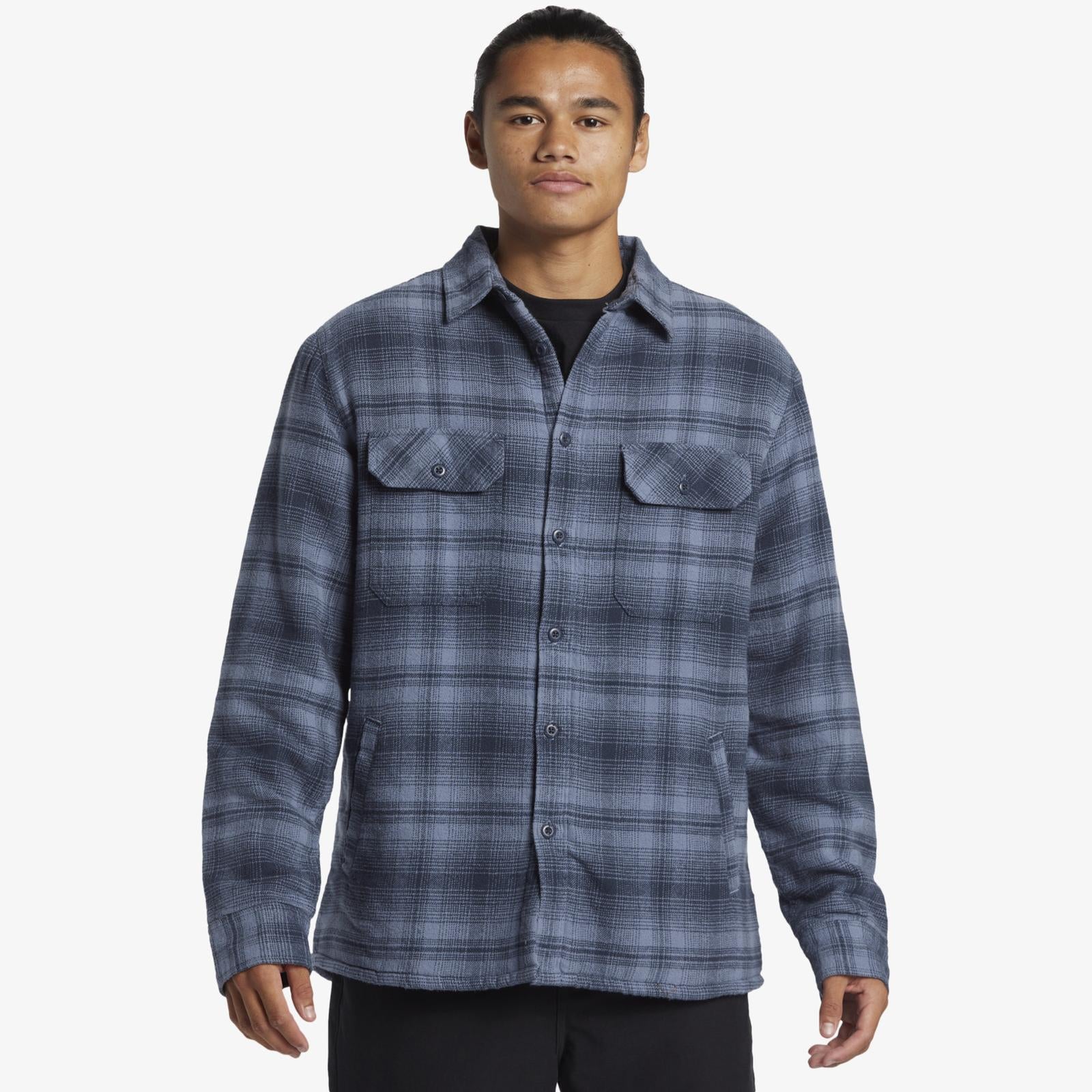Quiksilver Mens Venture Checked Sherpa Shaket