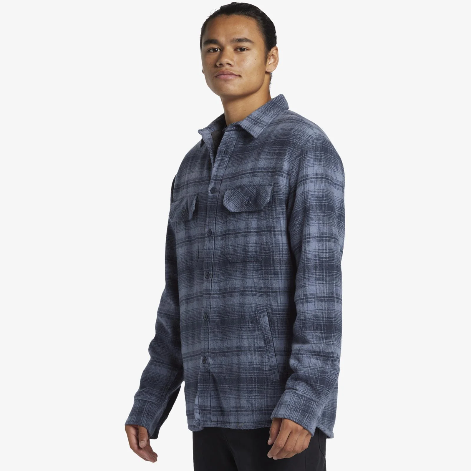 Quiksilver Mens Venture Checked Sherpa Shaket - Image 3