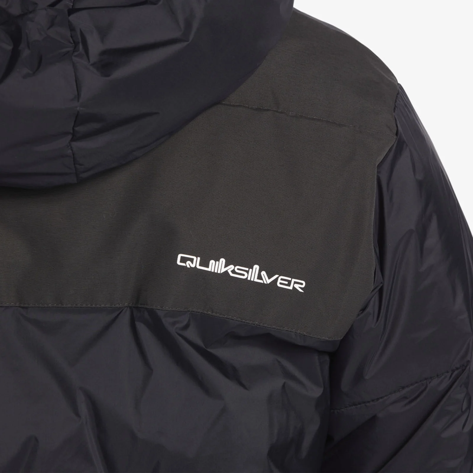 Quiksilver Mens Wolfs Shoulder Hooded Padded Jacket - Black - Image 6