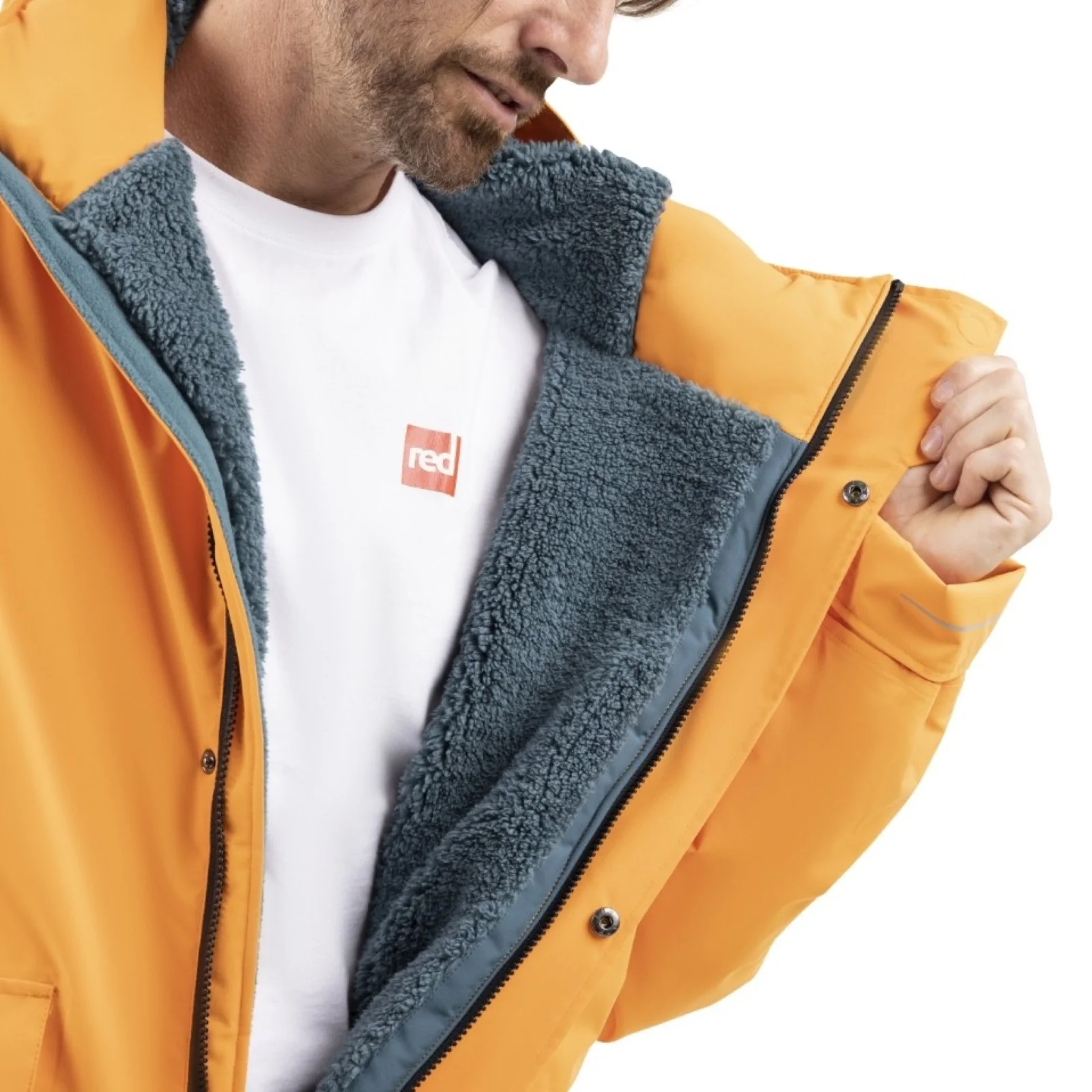 Red Adult EVO Pro Slimline Waterproof Parka Jacket - Image 47