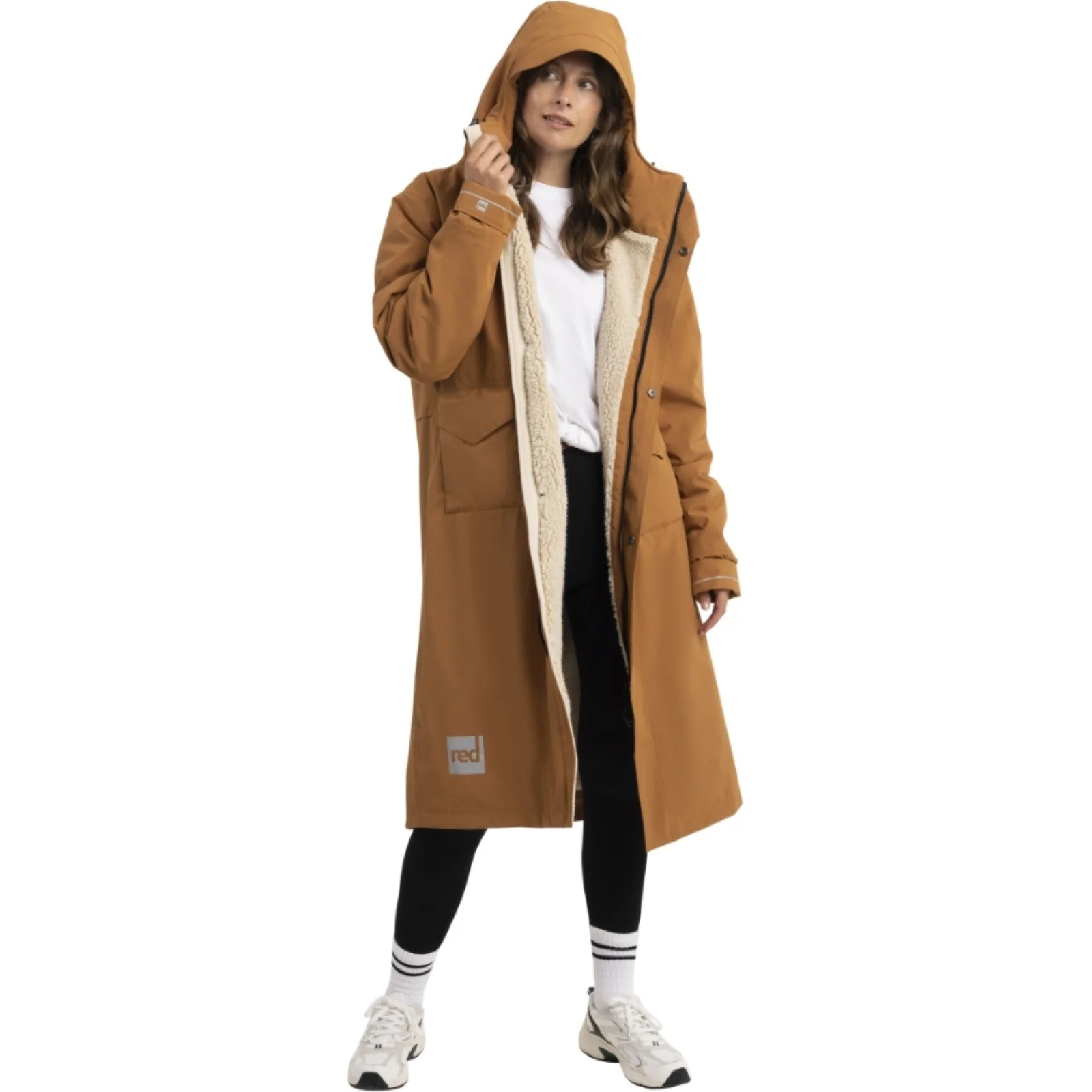 Red Adults Pro Long Sleeve Waterproof Dry Changing Robe Alter EVO - Image 10