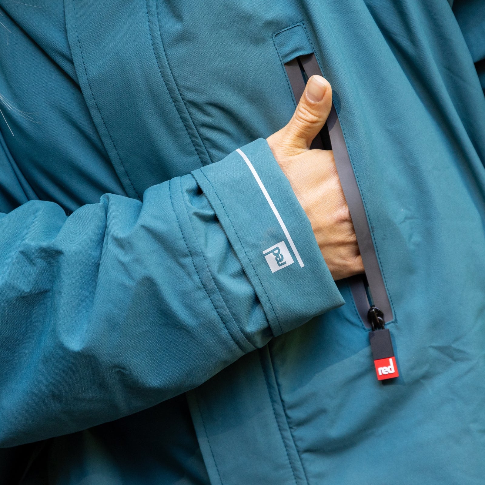 Red Adults Pro Long Sleeve Waterproof Dry Changing Robe Alter EVO - Image 105