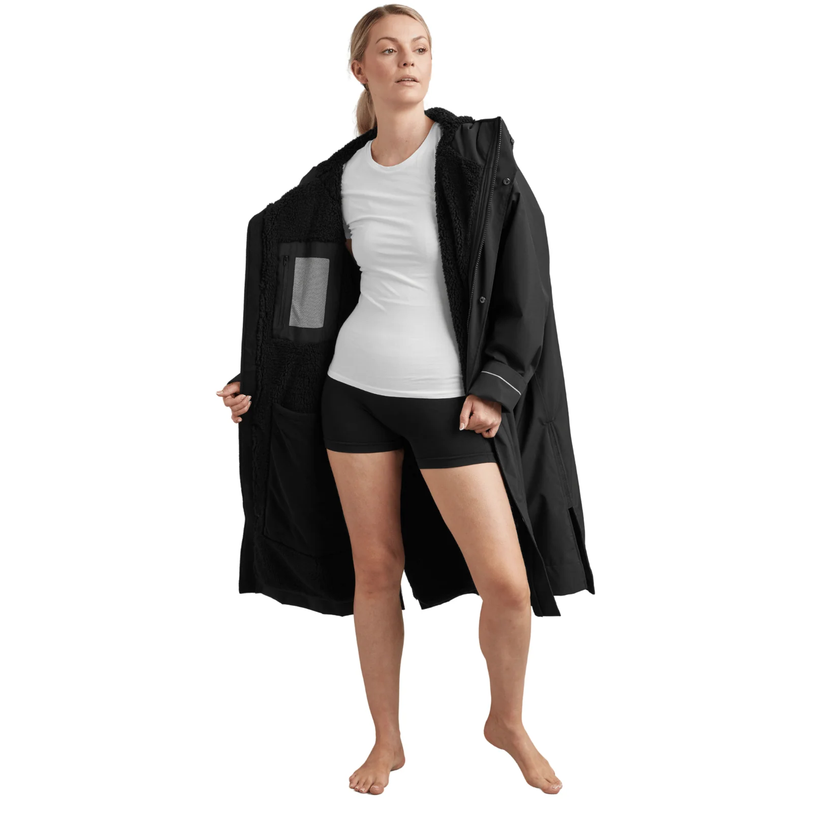 Red Adults Pro Long Sleeve Waterproof Dry Changing Robe Alter EVO - Image 11