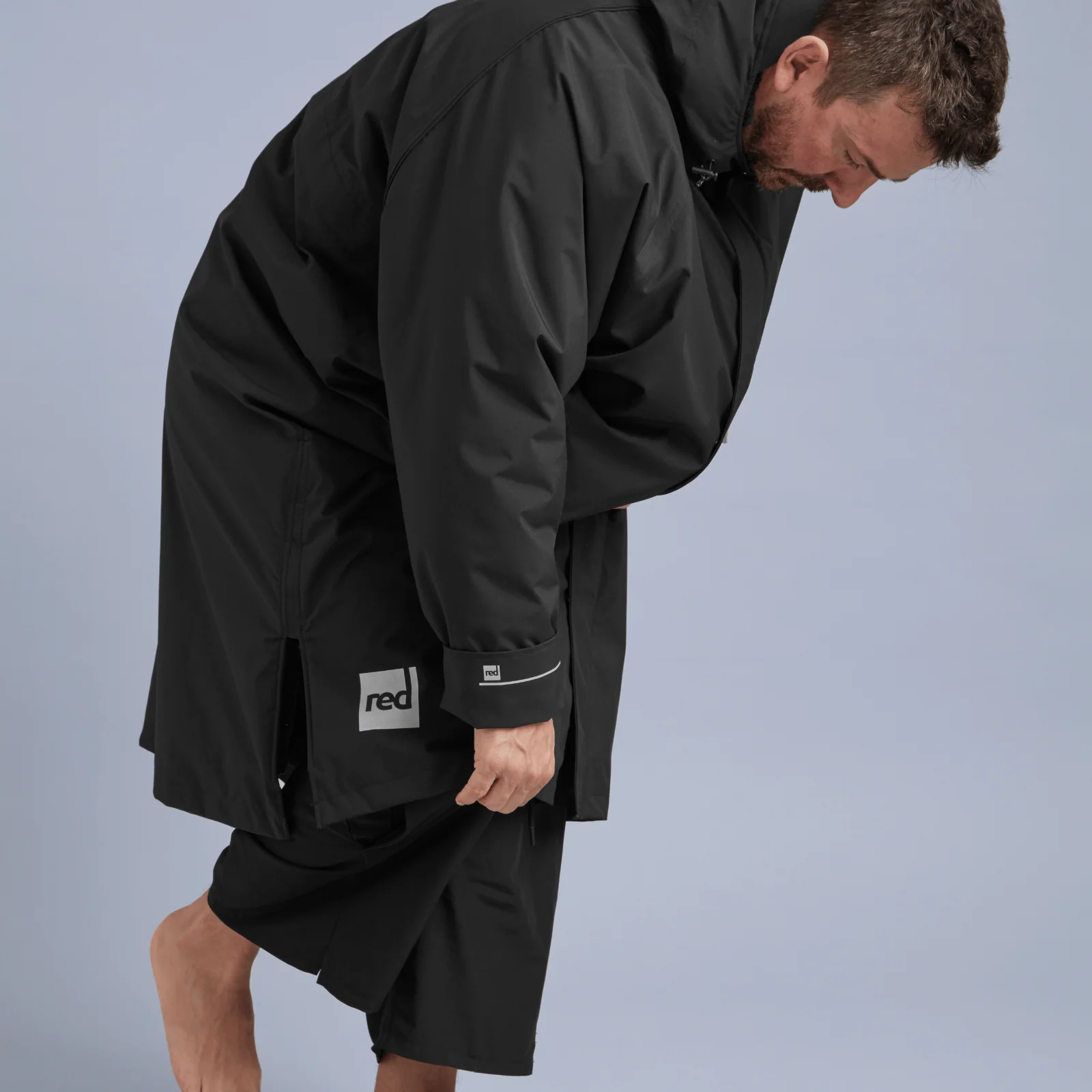 Red Adults Pro Long Sleeve Waterproof Dry Changing Robe Alter EVO - Image 112