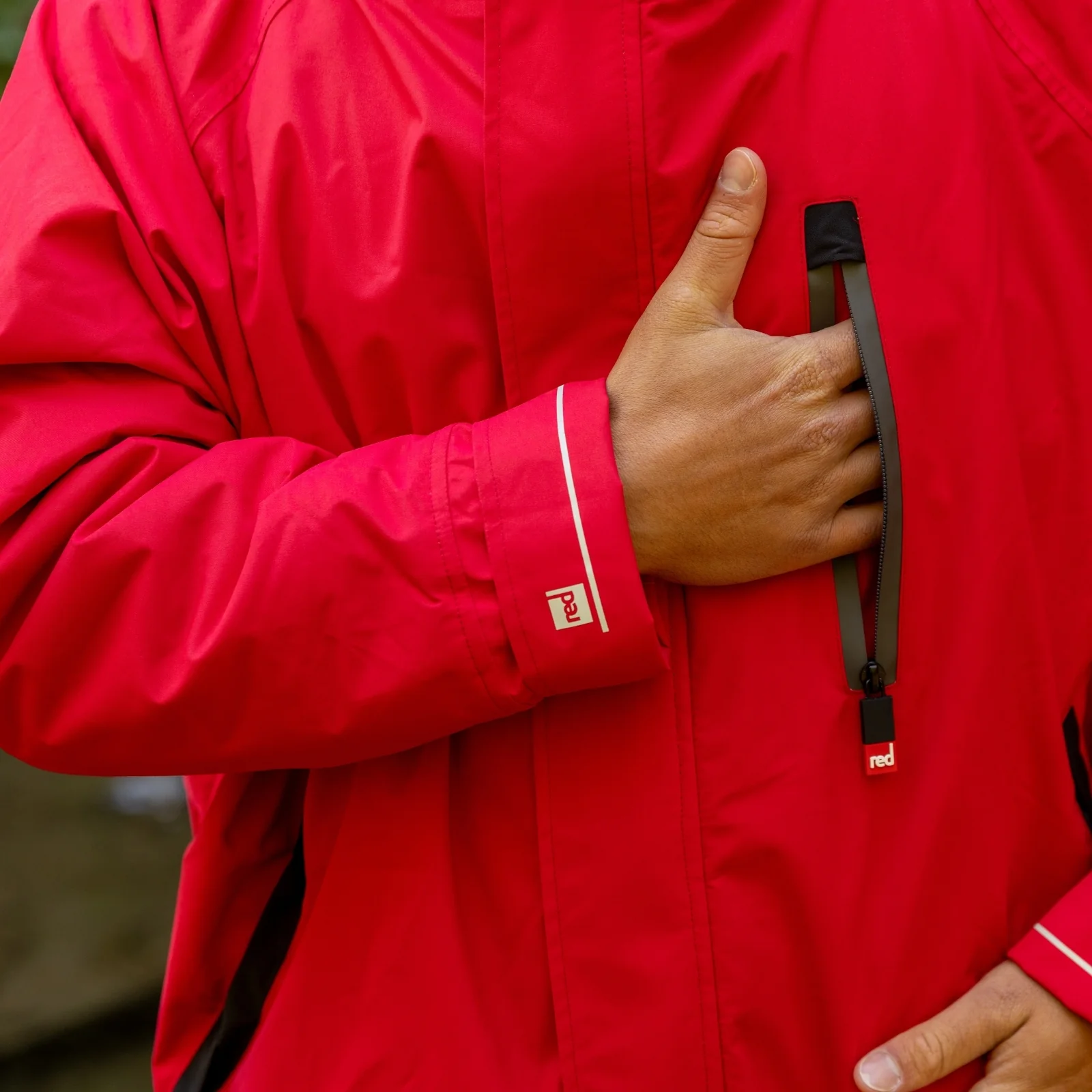 Red Adults Pro Long Sleeve Waterproof Dry Changing Robe Alter EVO - Image 121