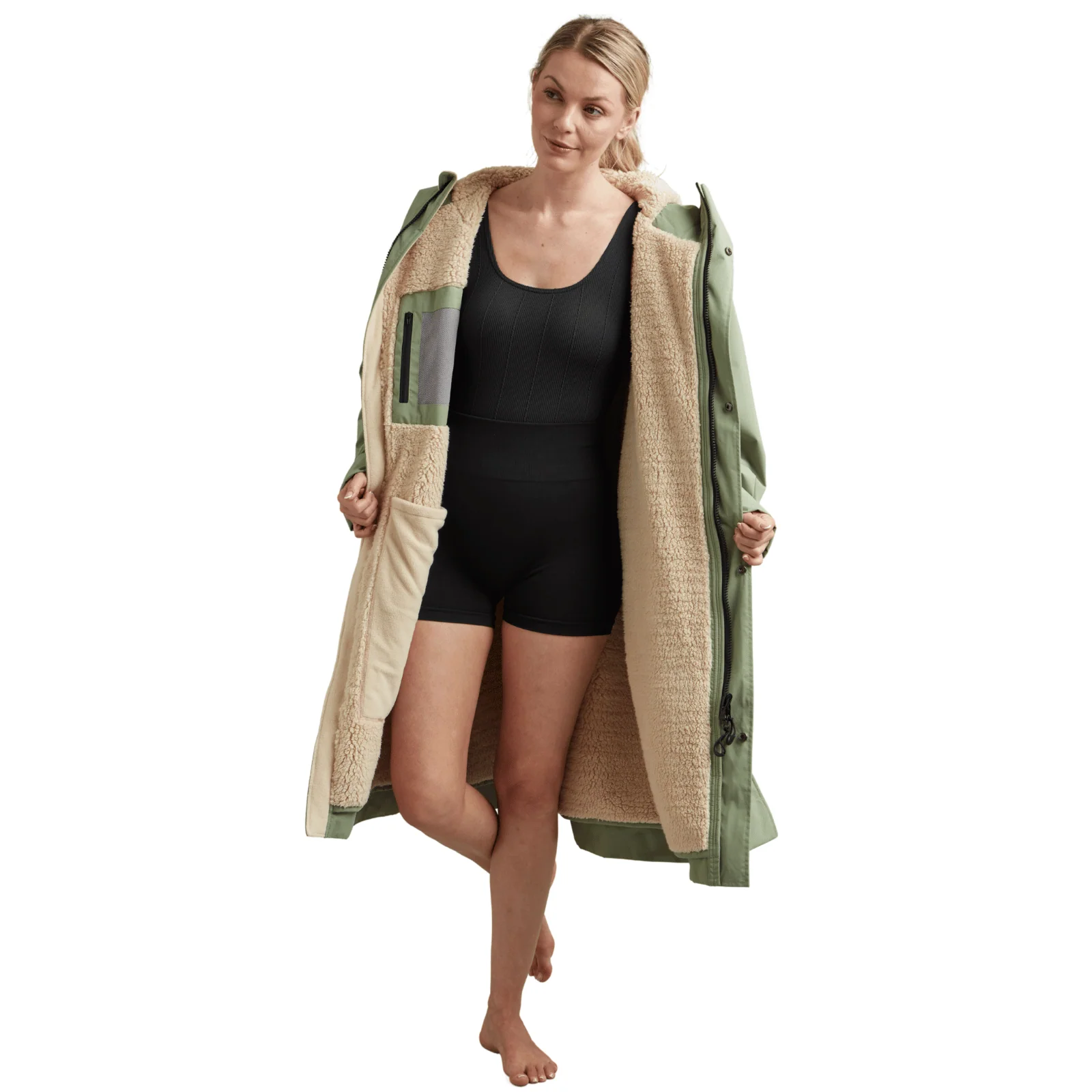 Red Adults Pro Long Sleeve Waterproof Dry Changing Robe Alter EVO - Image 14