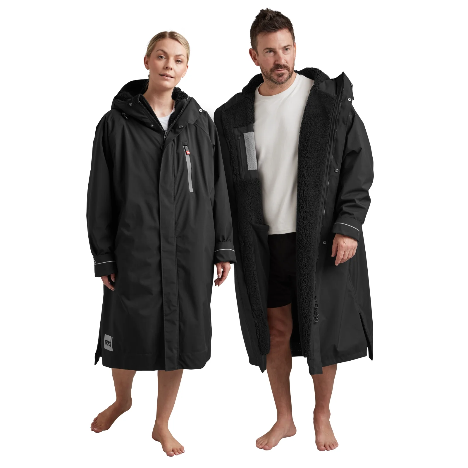 Red Adults Pro Long Sleeve Waterproof Dry Changing Robe Alter EVO - Image 2