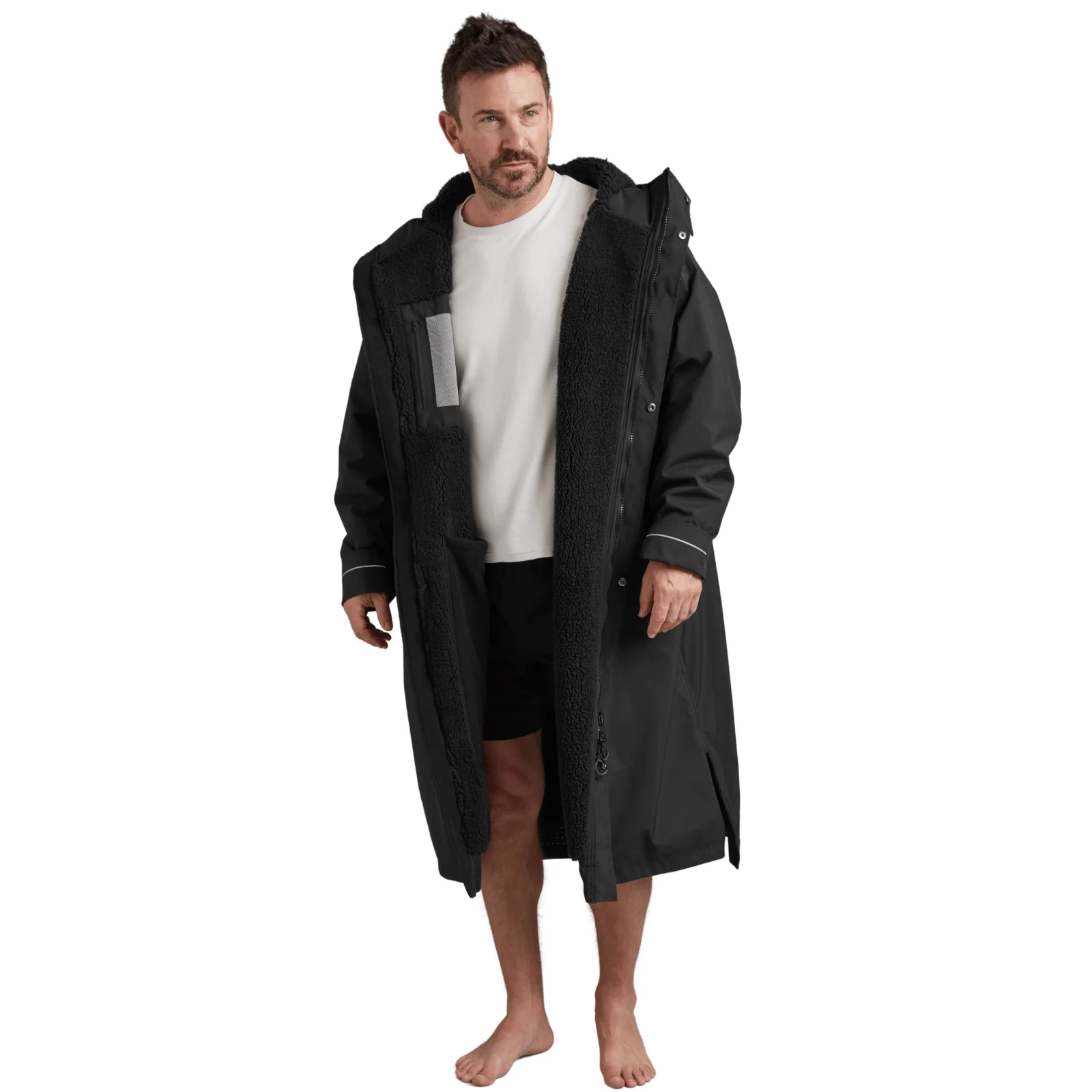 Red Adults Pro Long Sleeve Waterproof Dry Changing Robe Alter EVO - Image 20