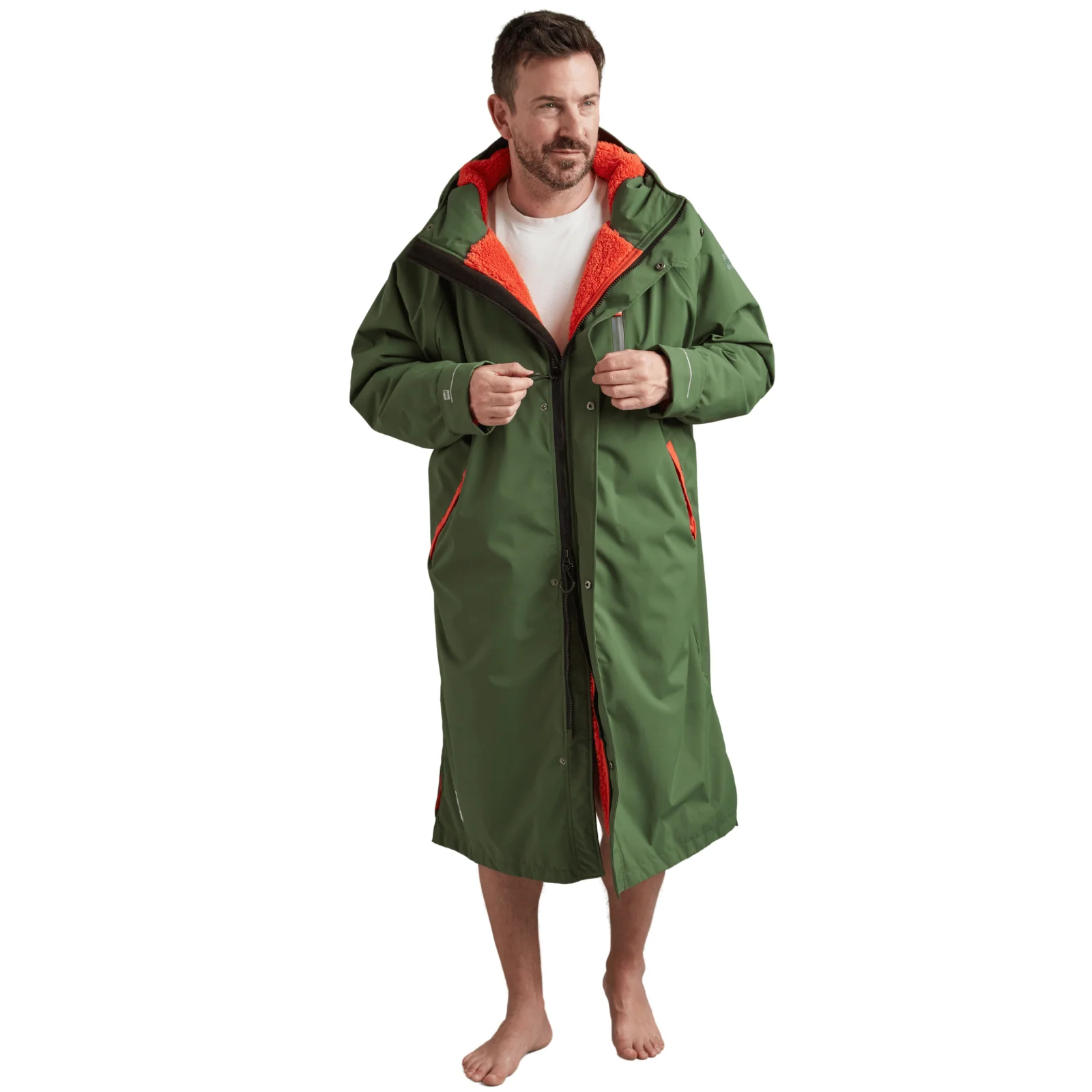 Red Adults Pro Long Sleeve Waterproof Dry Changing Robe Alter EVO - Image 22