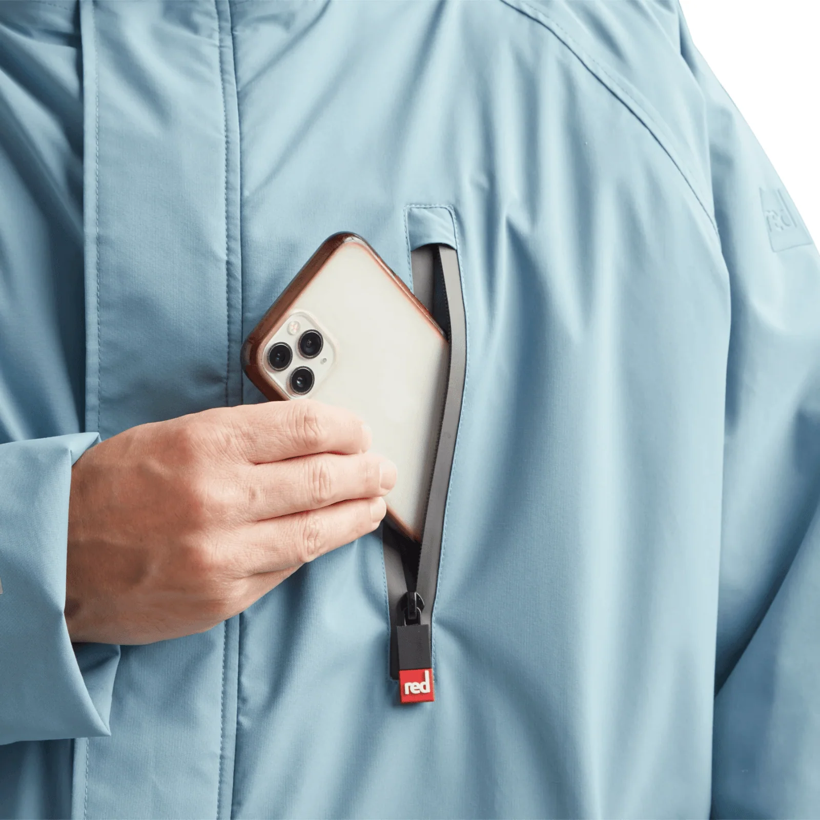 Red Adults Pro Long Sleeve Waterproof Dry Changing Robe Alter EVO - Image 48