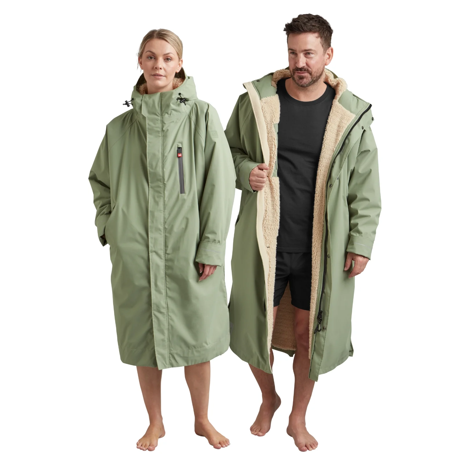 Red Adults Pro Long Sleeve Waterproof Dry Changing Robe Alter EVO - Image 5