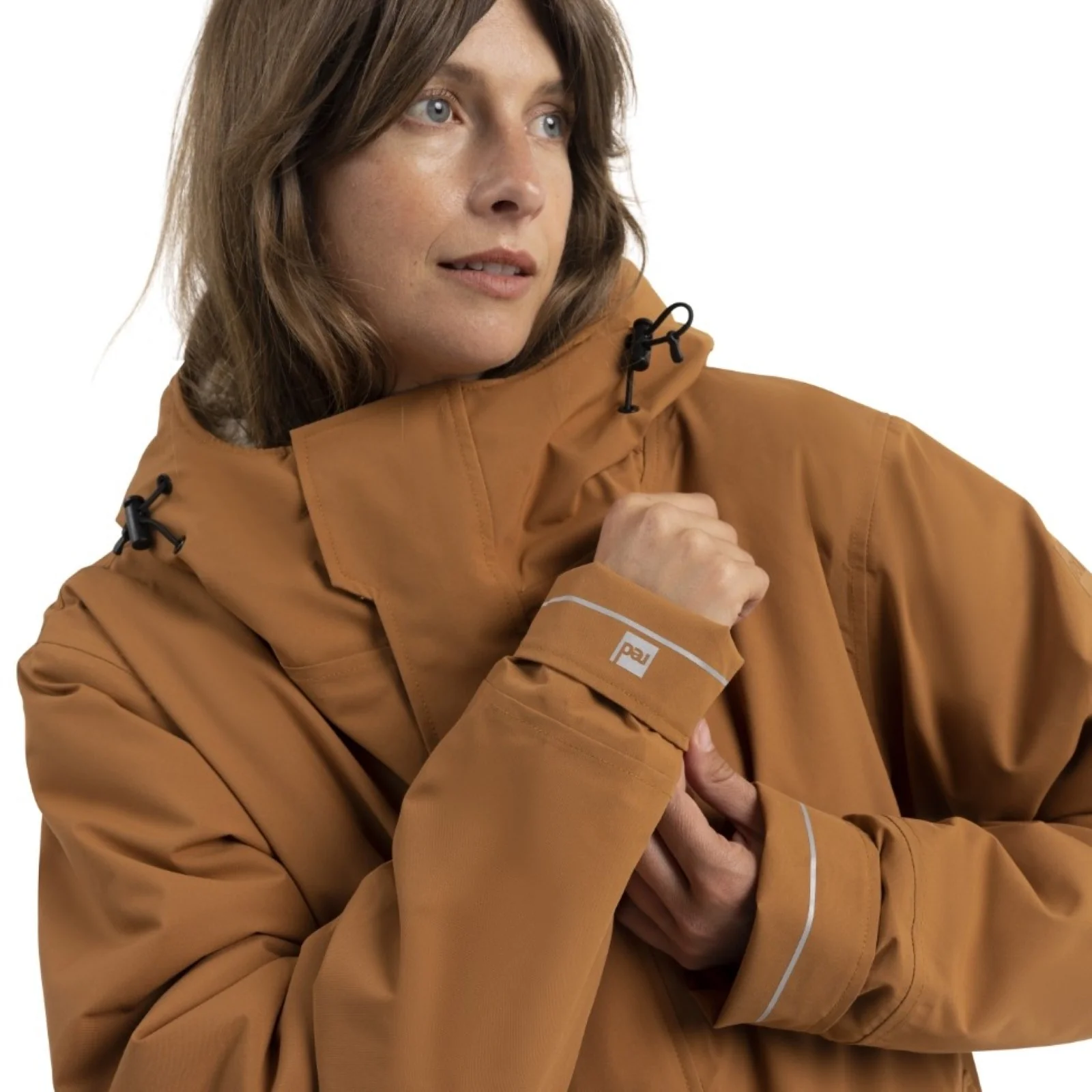 Red Adults Pro Long Sleeve Waterproof Dry Changing Robe Alter EVO - Image 55