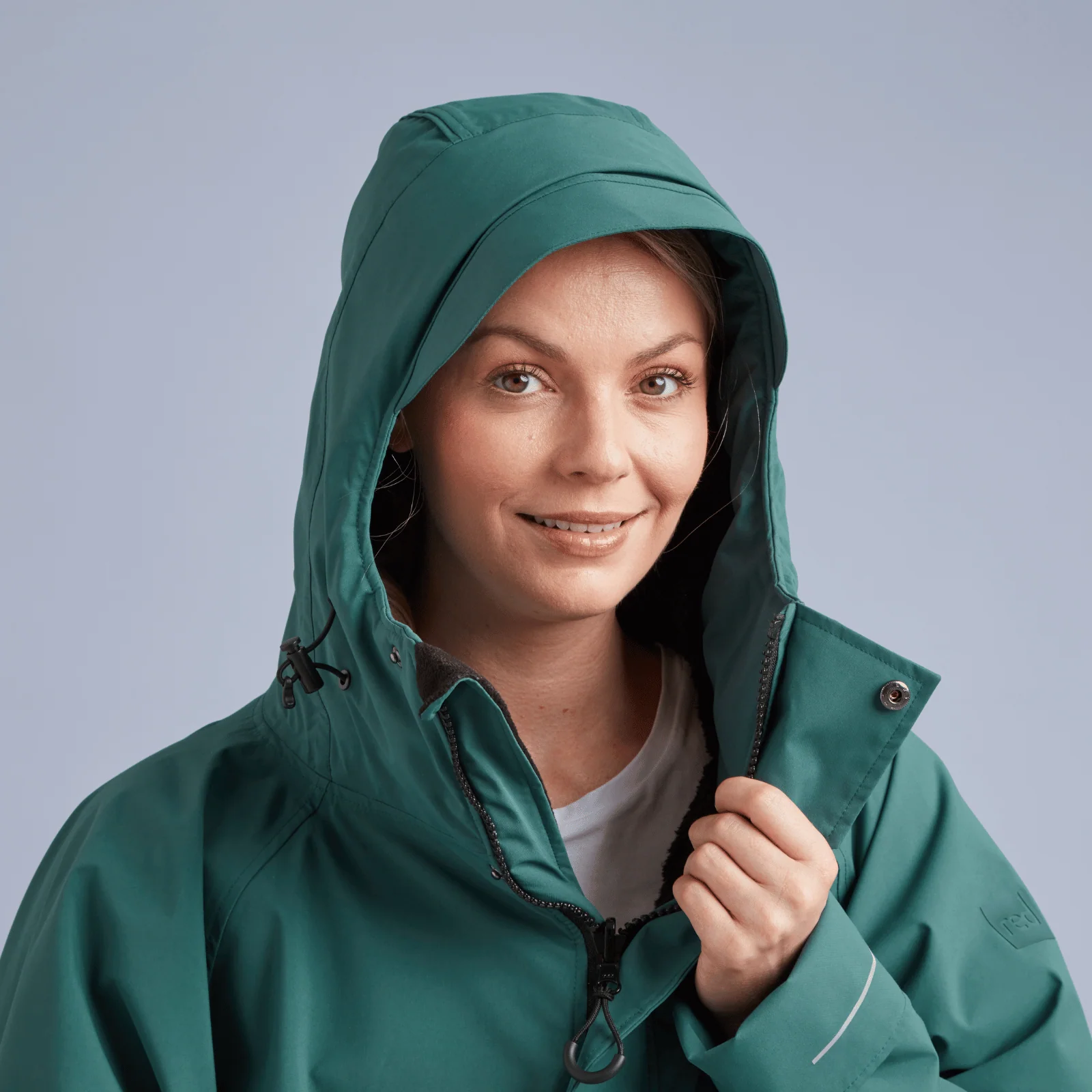 Red Adults Pro Long Sleeve Waterproof Dry Changing Robe Alter EVO - Image 71