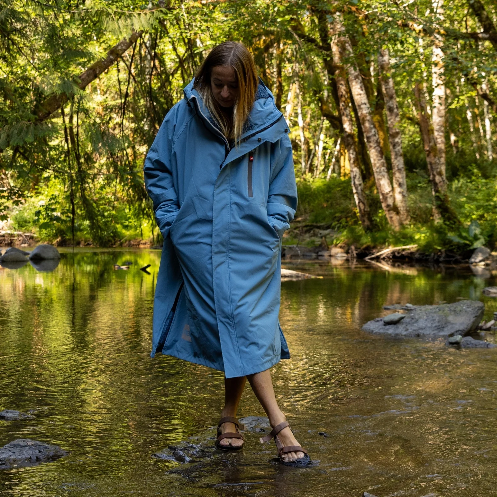 Red Adults Pro Long Sleeve Waterproof Dry Changing Robe Alter EVO - Image 75