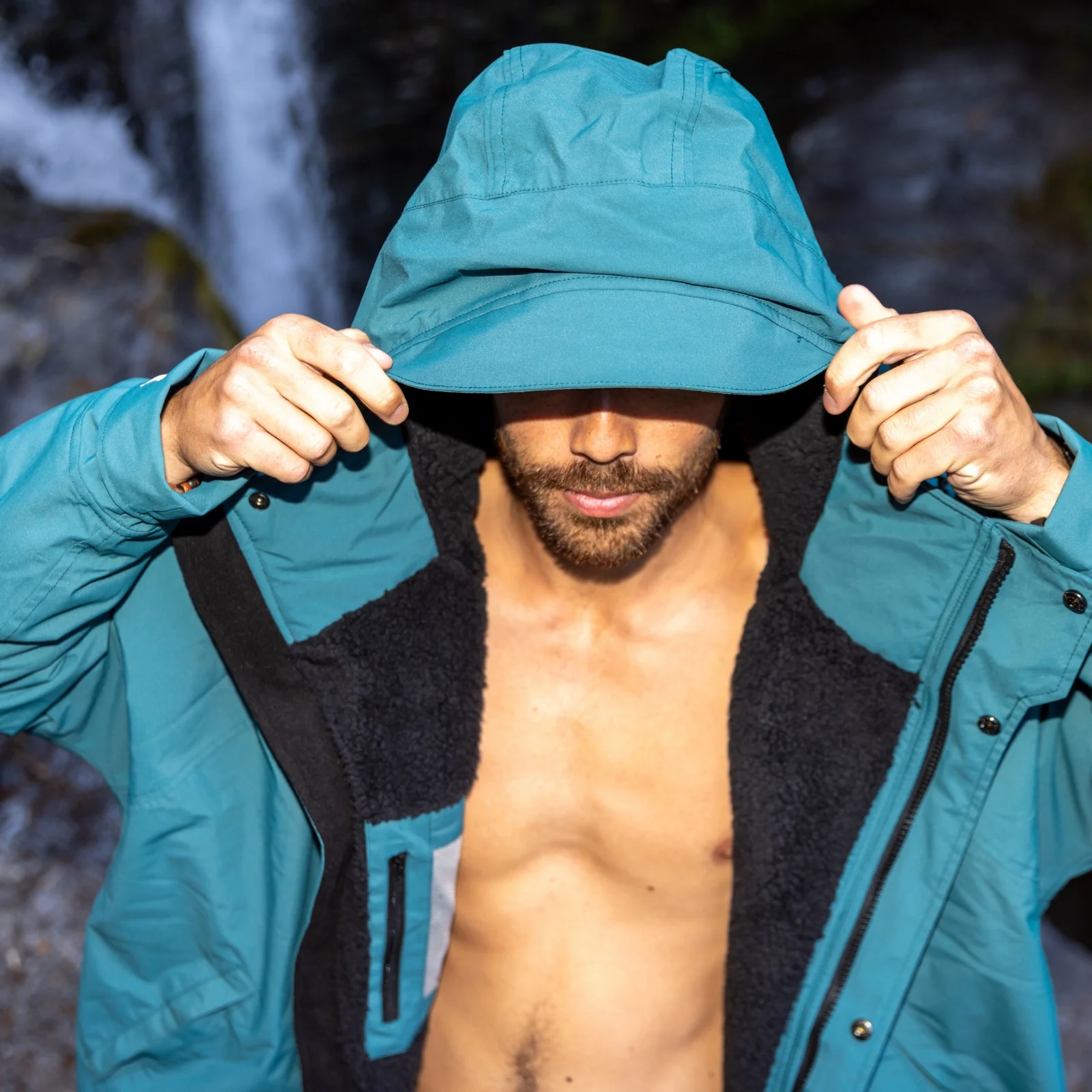 Red Adults Pro Long Sleeve Waterproof Dry Changing Robe Alter EVO - Image 97