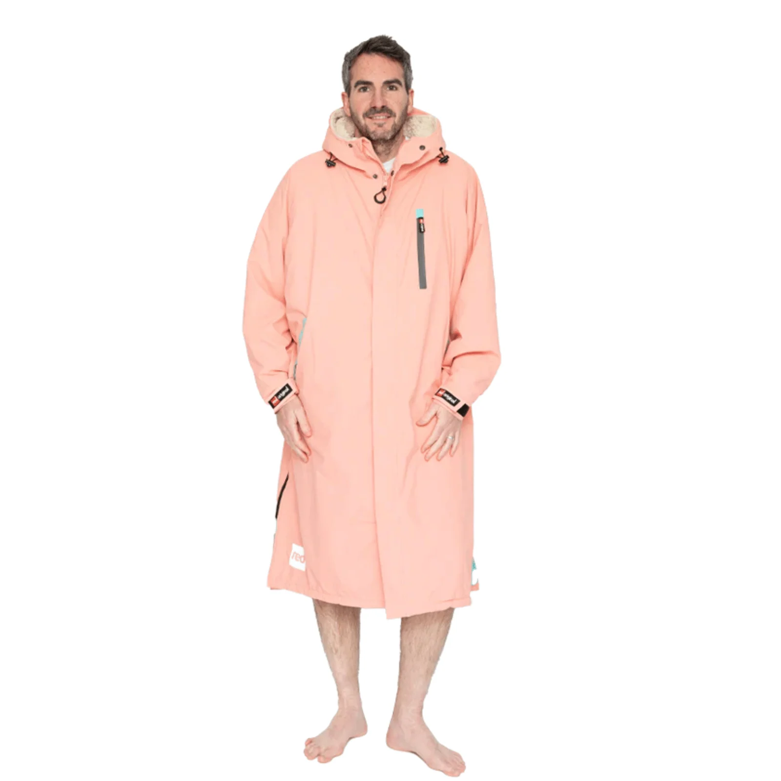 Red Adults Pro Long Sleeve Waterproof Dry Changing Robe EVO - Image 23