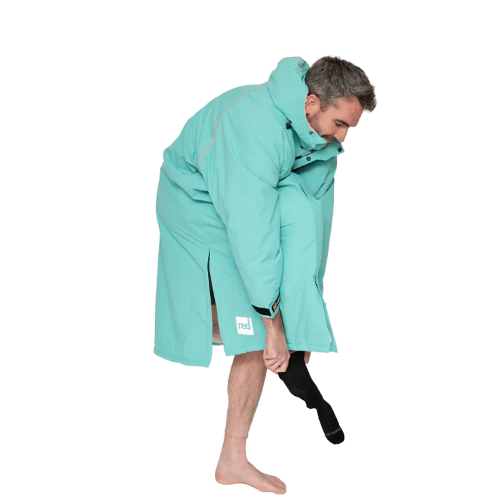 Red Adults Pro Long Sleeve Waterproof Dry Changing Robe EVO - Image 48