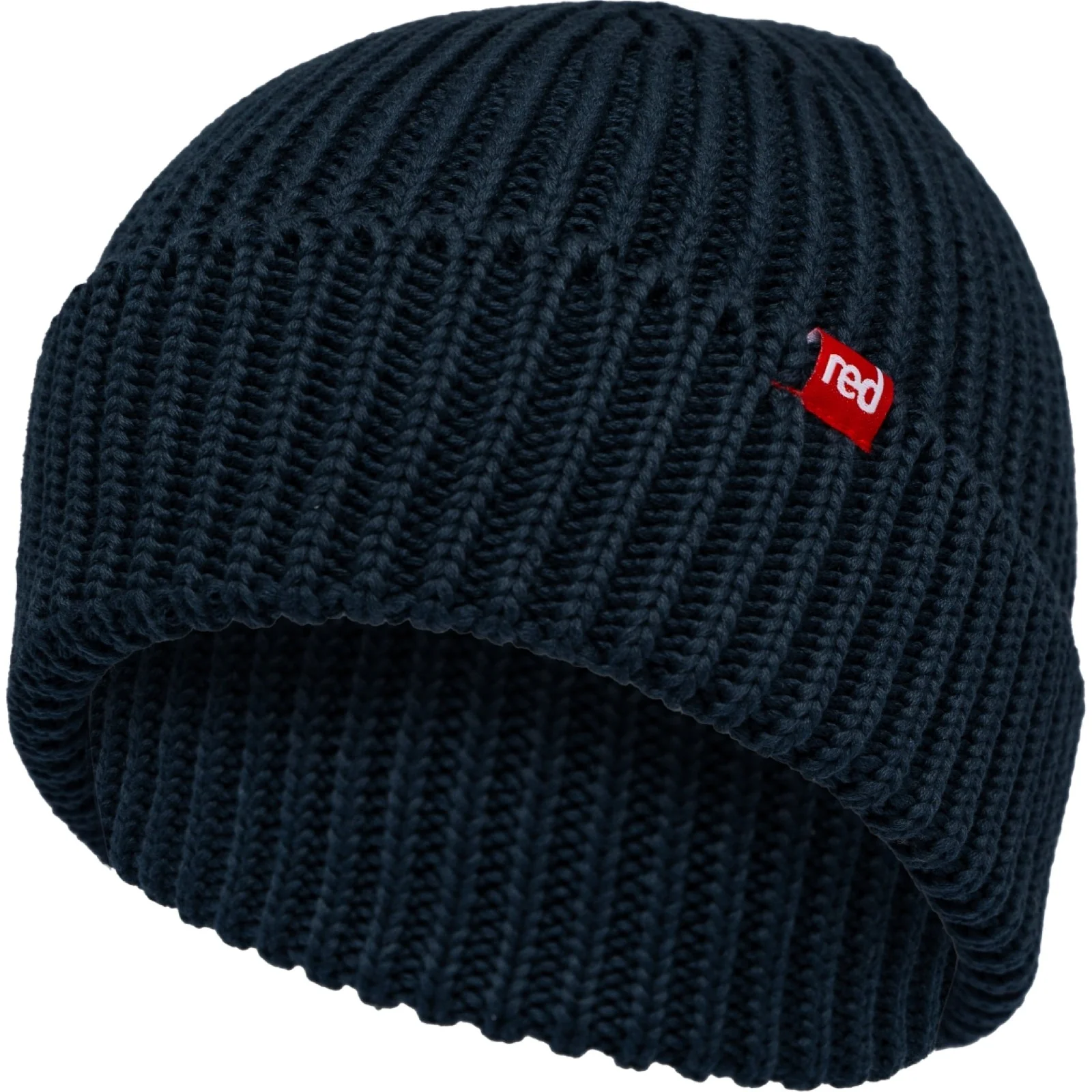 Red Unisex Flow Organic Cotton Beanie - Image 2