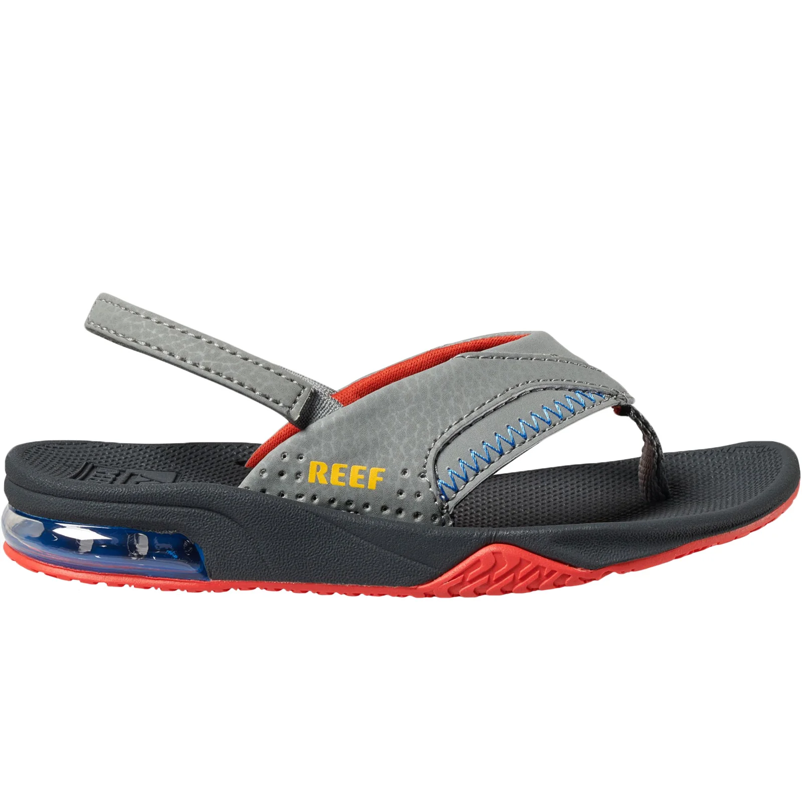 Reef Kids Infants Fanning Sandals - Grey - Image 2