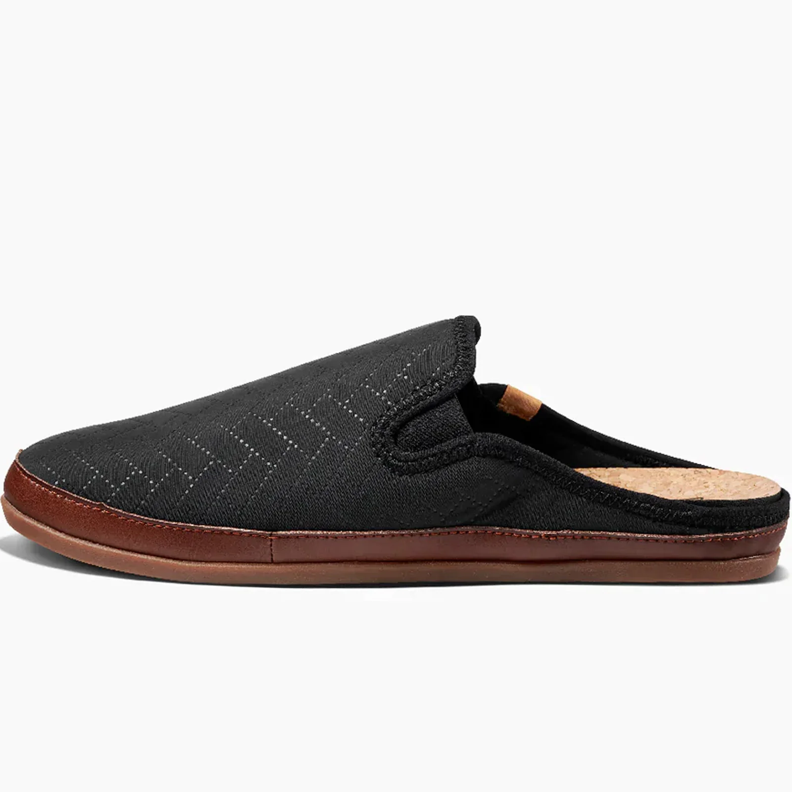 Reef Mens Cushion Homey Cushioned Sliders - Black - Image 2