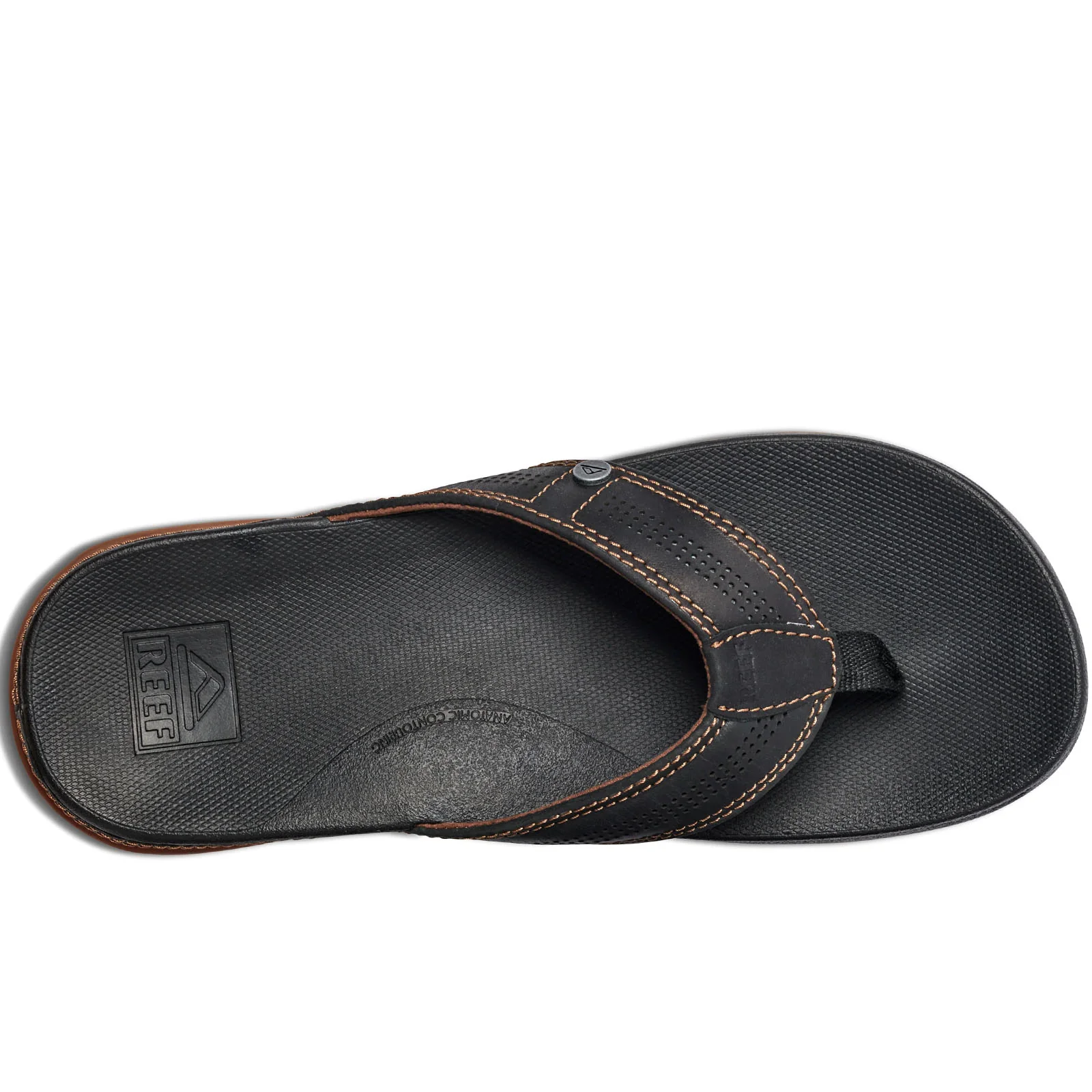Reef Mens Cushion Lux Leather Flip Flops - Image 7