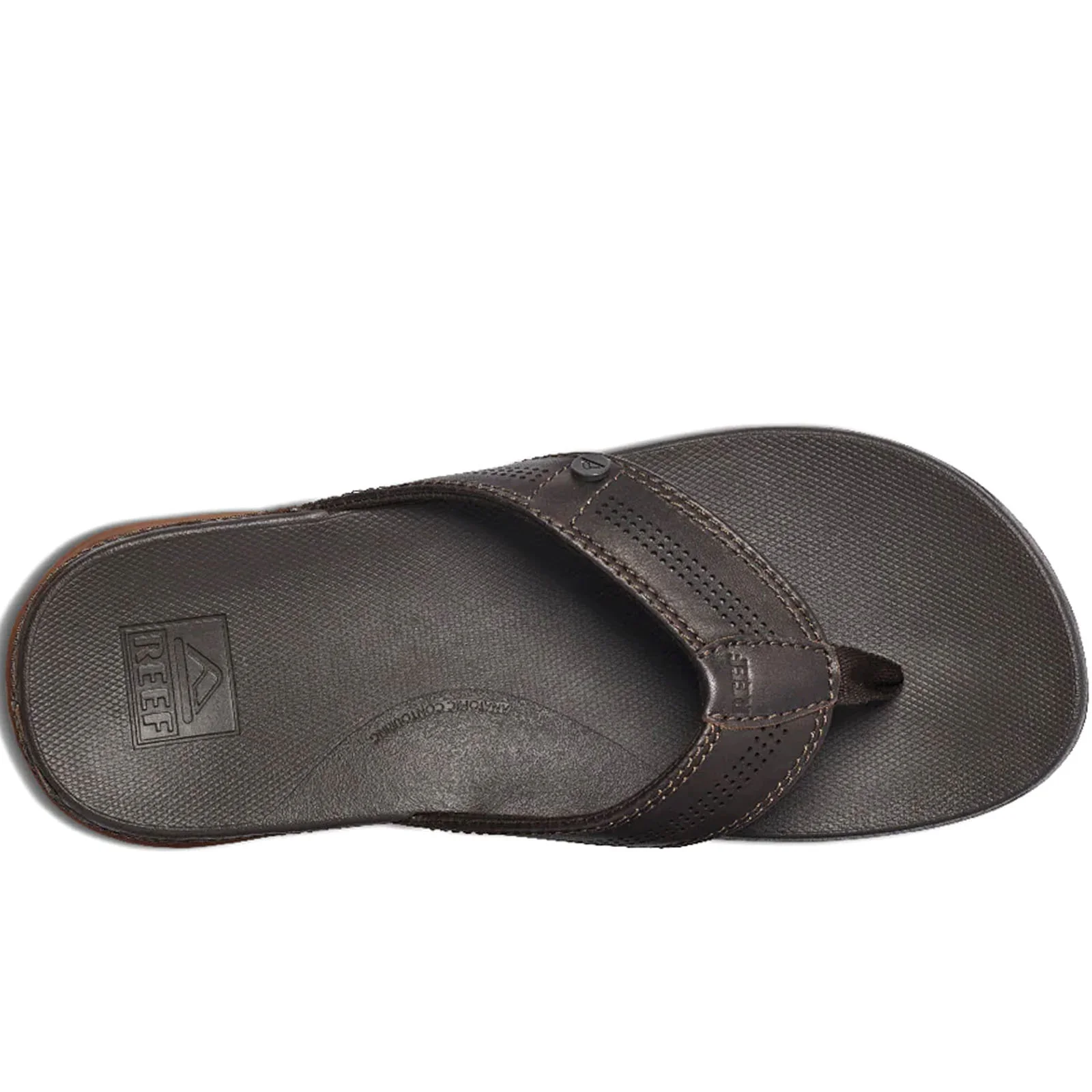 Reef Mens Cushion Lux Leather Flip Flops - Image 8