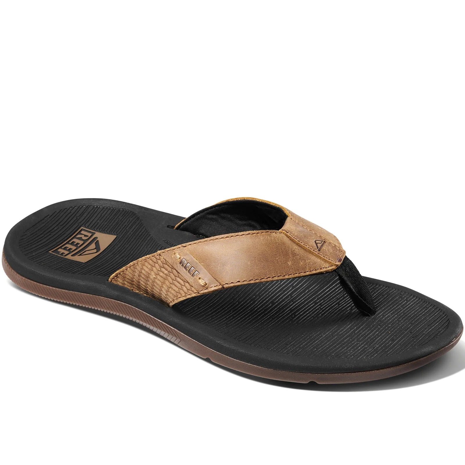 Reef Mens Santa ANA Leather Flip Flops - Image 11