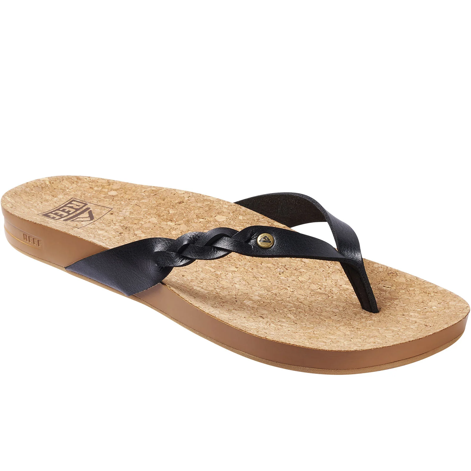 Reef Womens Cushion Court Twist Flip Flops - Image 2