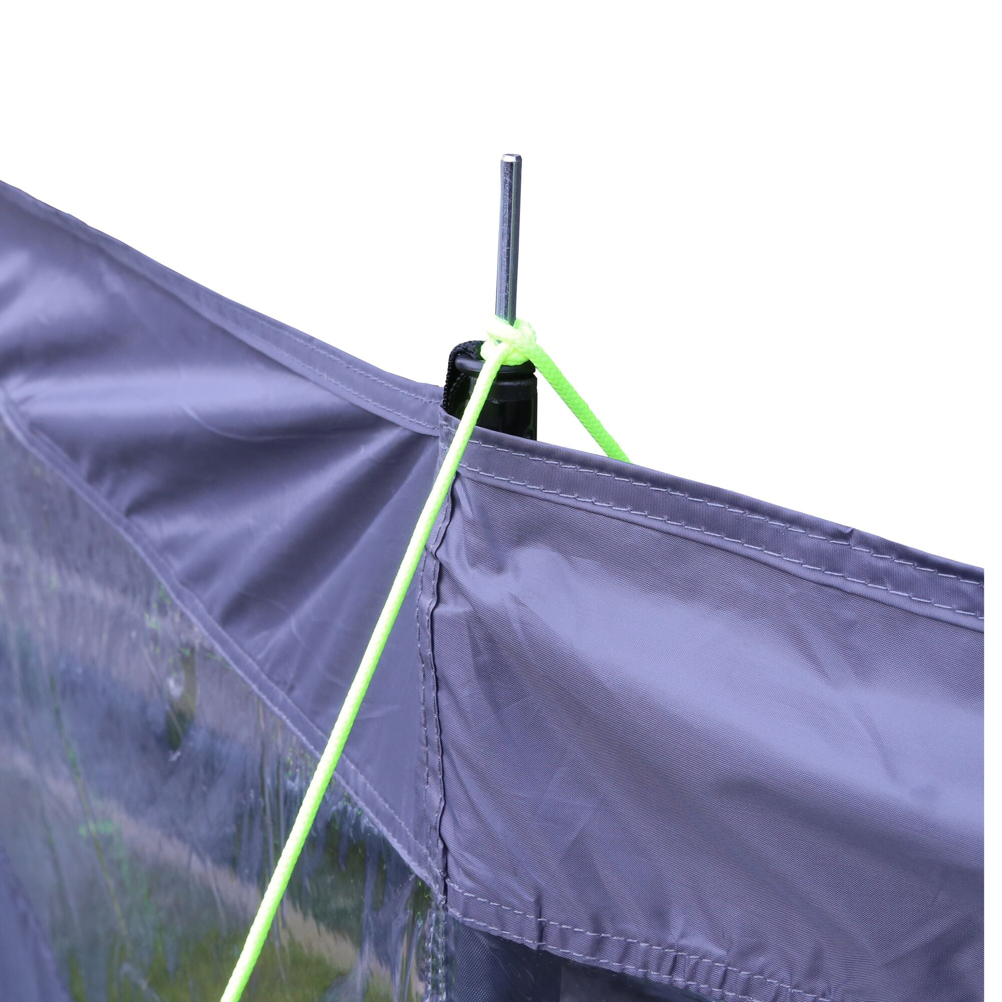 Regatta 4 Pole Steel Wind Break - Lead Grey - One Size - Image 2